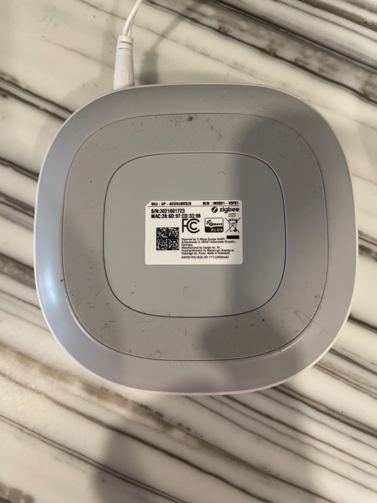 Aeotec Smart Home Hub, Works as a SmartThings Hub, Z-Wave, Zigbee, Matter Gateway, Compatible with Alexa, Google Assistant, WiFi customer photo 2