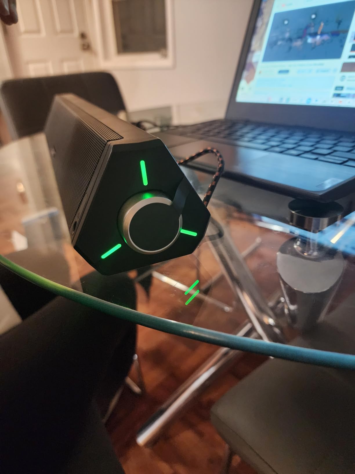 BLUEDEE Computer Speakers for Desktop PC, Computer Sound bar, HiFi Stereo Speakers for Computer Desktop, Bluetooth 5.0 and 3.5mm Aux-in PC Soundbar, USB/USB C Powered Gaming Speakers for pc, Laptop customer photo 2