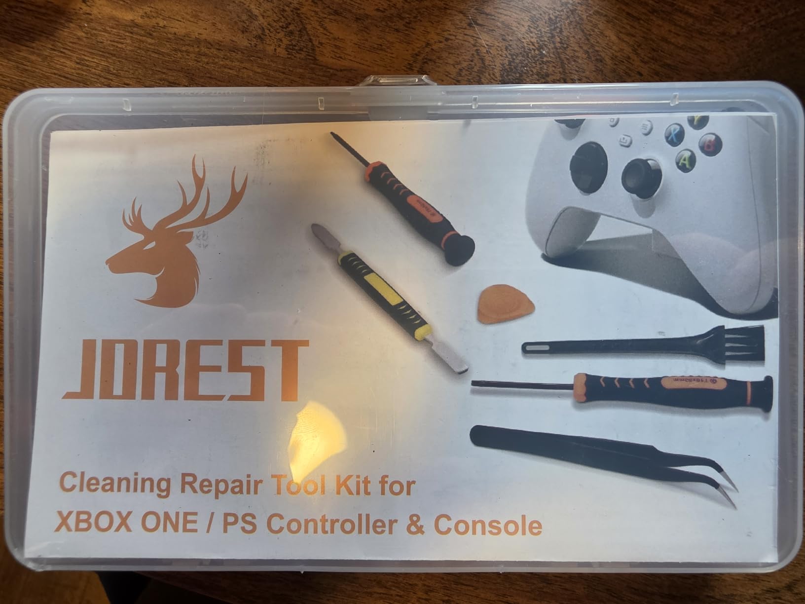 JOREST Cleaning Repair Tool Kit for PS5 PS4, with PH00 PH0 PH1 Phillips and T8 Torx Security Screwdriver set for Sony Playstation 3/4/5 Controller, Console, and Accessories, Crowbars, Tweezer, Screws customer photo 1