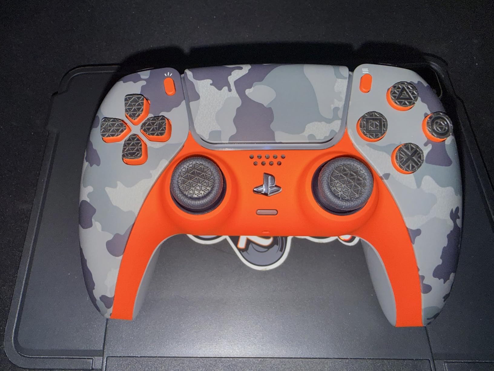 eXtremeRate White Decorative Trim Shell Compatible with p s 5 Controller, DIY Replacement Clip Shell, Custom Plates Cover Compatible with p s 5 Controller with Accent Rings customer photo 2