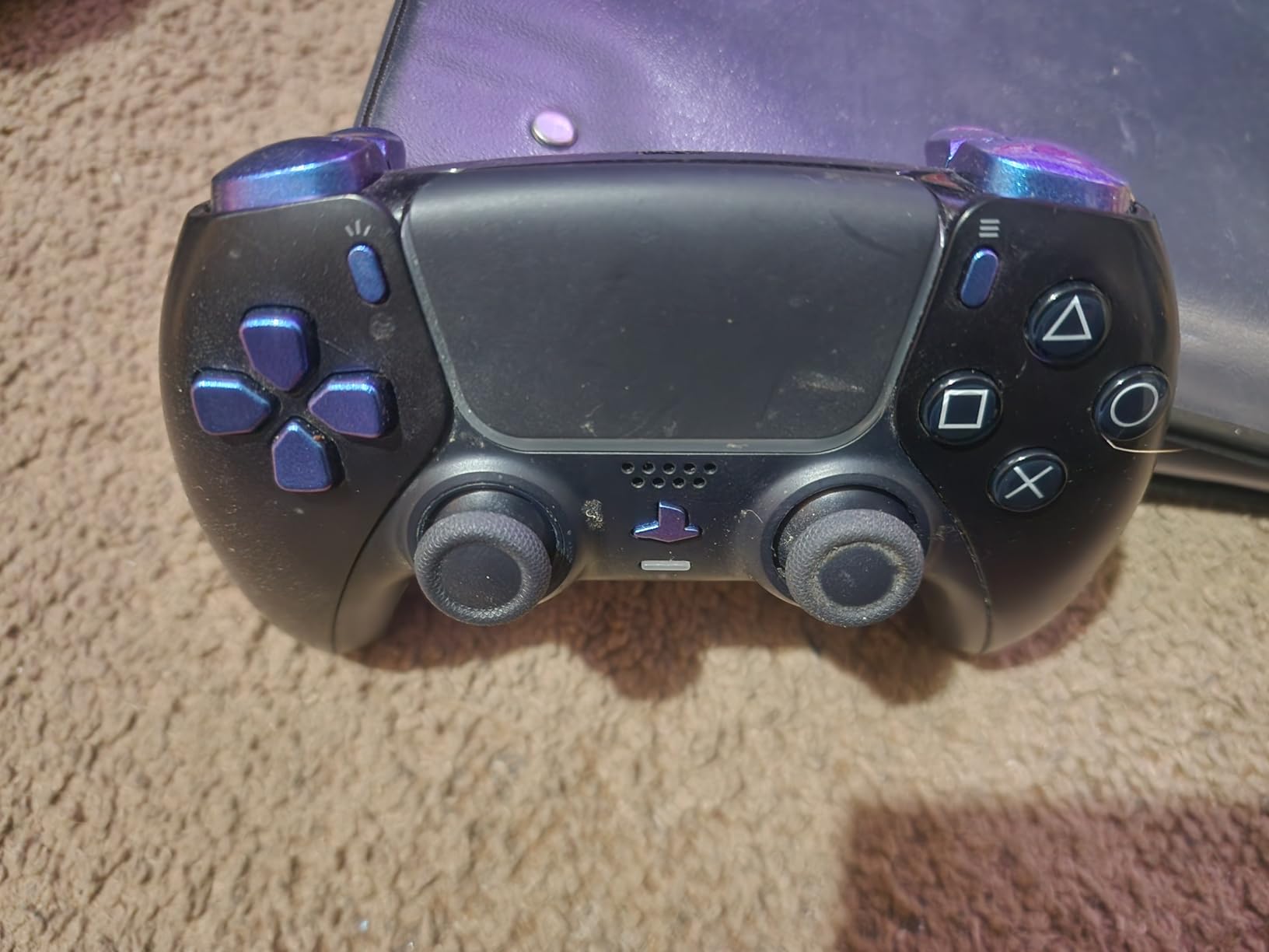 eXtremeRate Replacement D-pad R1 L1 R2 L2 Triggers Share Options Face Buttons, Chrome Red Full Set Buttons Compatible with PS5 Controller BDM-030 BDM-040 BDM-050 BDM-060 - Controller NOT Included customer photo 1