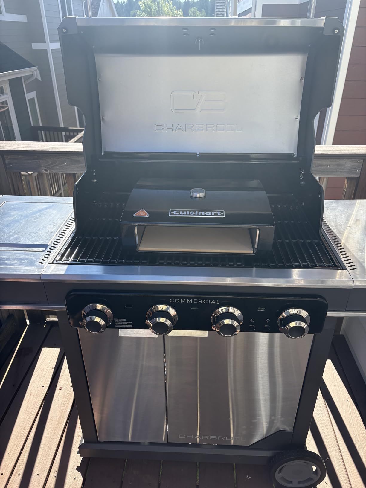 Cuisinart Grill Top Pizza Oven Kit, Portable Make Your Own Pie Set With Pizza Peel and Cordierite Stone, Baking Oven for Backyard Homemade Pizzas, Perfect Pie Accessory customer photo 2