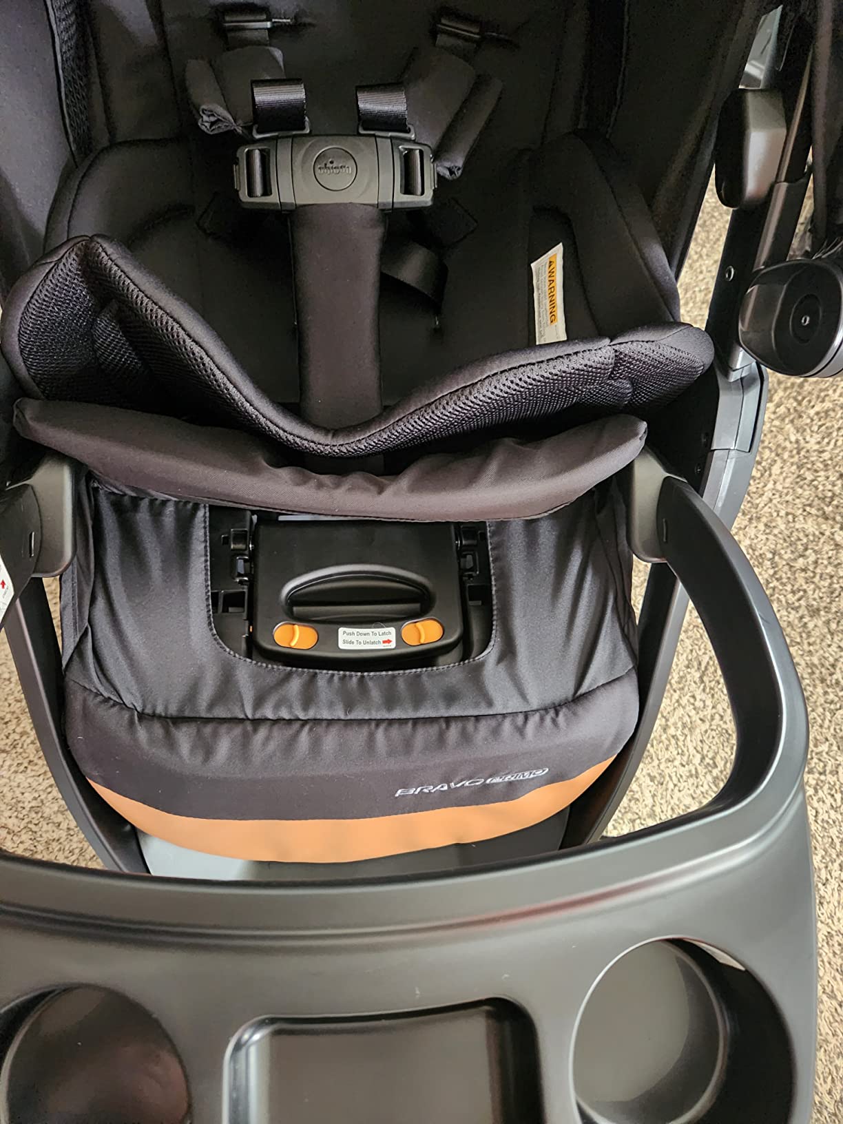 Chicco Bravo Primo 3-in-1 Trio Travel System, Bravo Primo Quick-Fold Stroller with KeyFit 35 Zip Infant Car Seat and Base, Springhill/Black customer photo 2