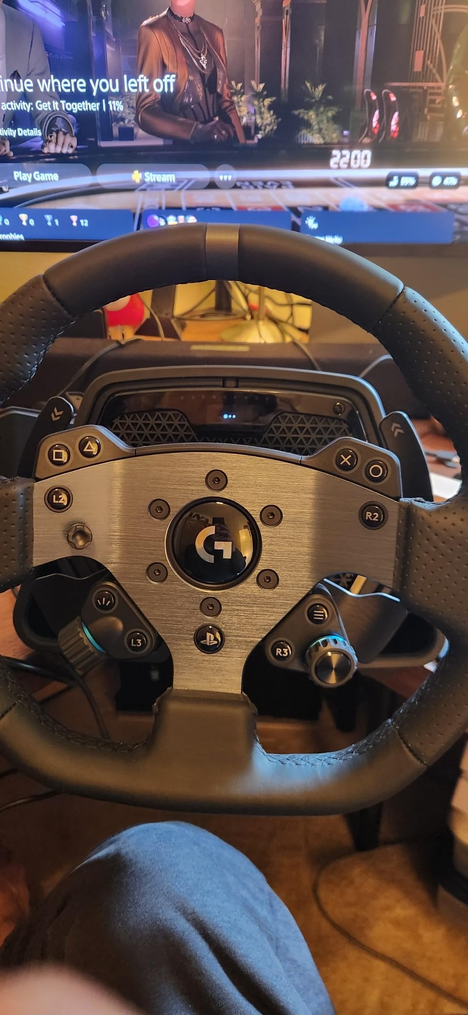 Logitech G PRO Racing Wheel - Direct Drive 11 Nm Force Feedback, Ultra-Realistic Feedback, Magnetic Gear Shift Paddles, Dual Clutch customer photo 2
