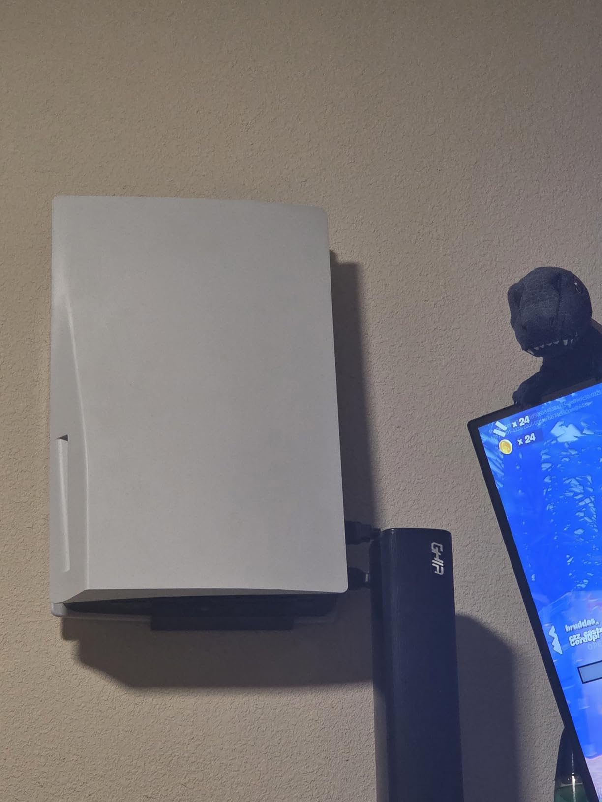 HIDEit Mounts PS5 Wall Mount (Pro & Original) - Heavy-Duty Steel Mount Kit for Protection & Cooling - American Gaming Mount Pioneer Since 2009 - Not for PlayStation 5 Slim customer photo 1