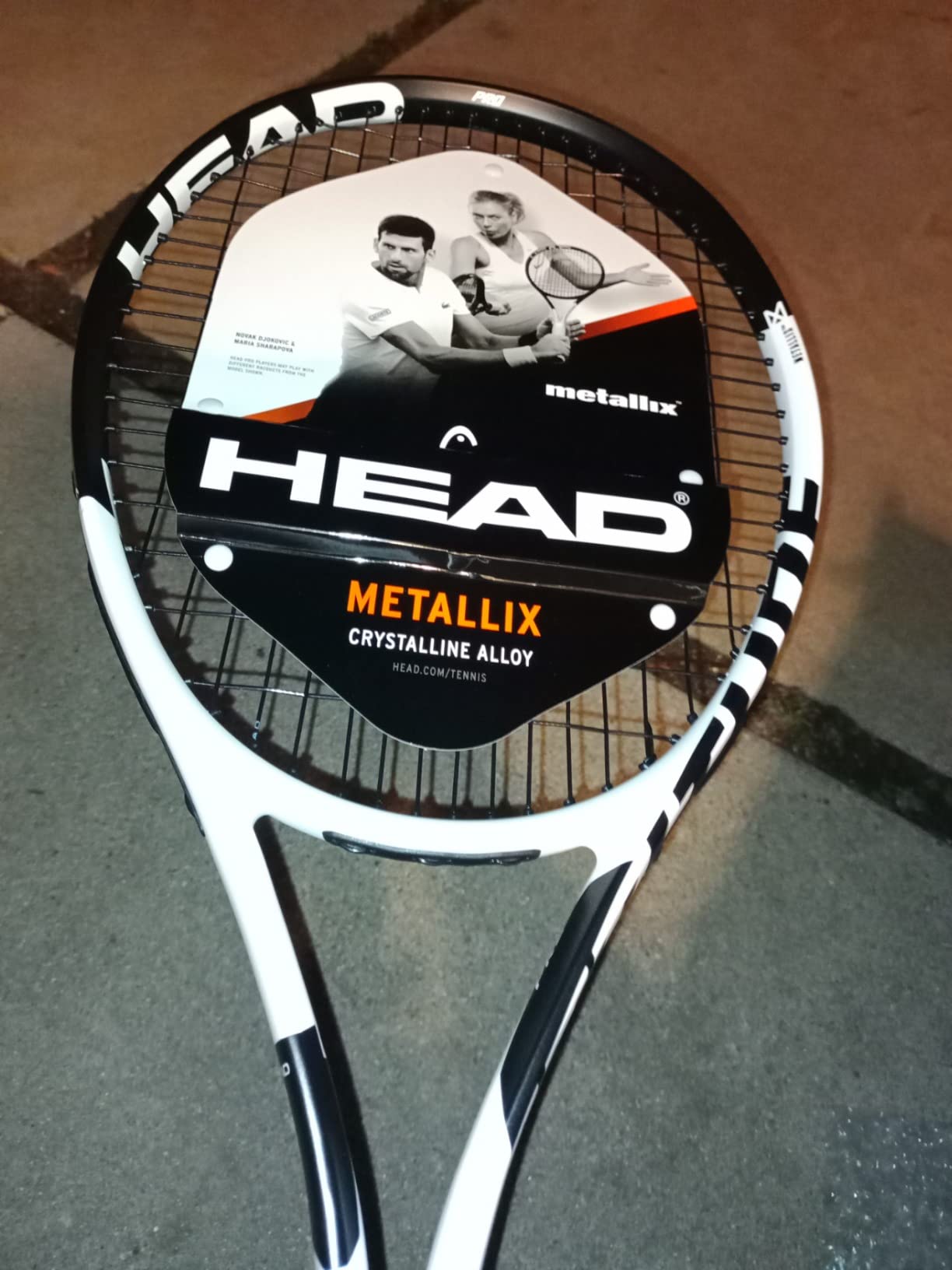 Head Metallix Attitude Pro White Tennis Racket - Pre-Strung Adult Tennis Racquet for Control and Maneuverability customer photo 2