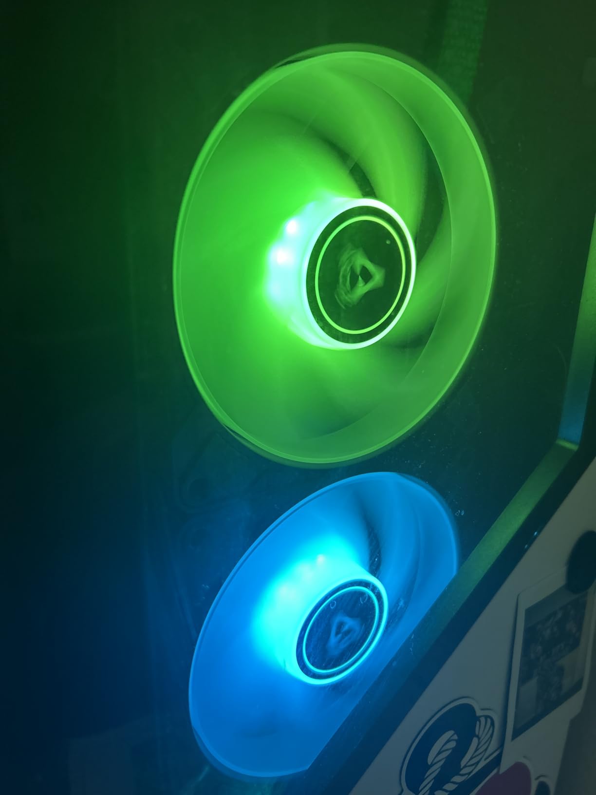 ARCTIC P12 PWM PST A-RGB (3 Pack) - PC Fans, 120mm PWM Case Fan Optimized for Static Pressure, Semi-Passive: 200-2000 RPM (0 RPM <5%), 5V 3 pin ARGB LED - Black customer photo 1