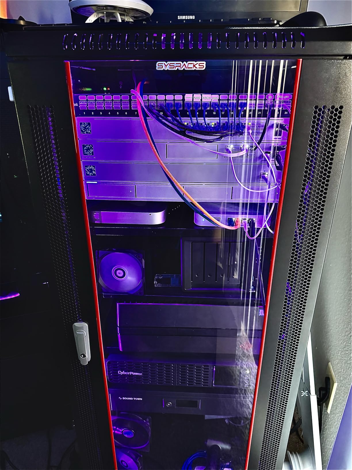 27U Wall Mount Server Rack Cabinet, 19