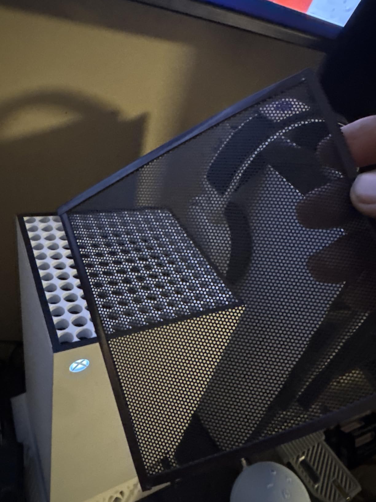 Dust Filter for Xbox Series X, Vent Dust Filter Cover Top Case Dust Proof Filter Cover for Xbox Series X with a Set Silicone Dust Plugs- 2 Pack customer photo 2