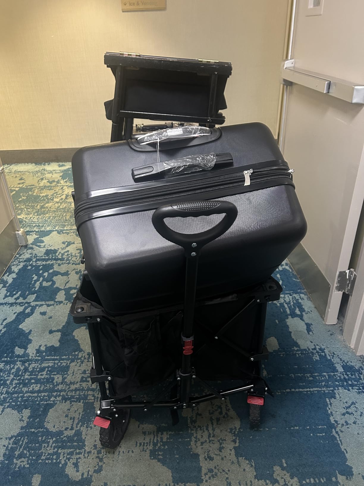 Hikenture Collapsible Wagon - 330LBS Capacity, Extra Large Foldable Wagon with All-Terrain Wheels, Utility Beach Cart for Outdoor Garden customer photo 2