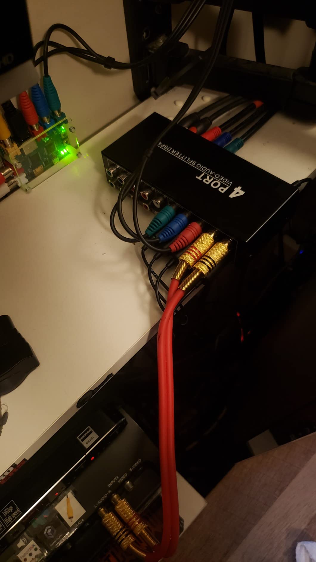 Component AV Video Switch Box 3 in 1 Out, BolAAzuL 3 Port 5 RCA YPbPr Cable RGB Component AV Switcher Selector Converter 3-Way Plug & Play for Retro Gaming PS2 Wii Xbox DVD Player TV customer photo 1