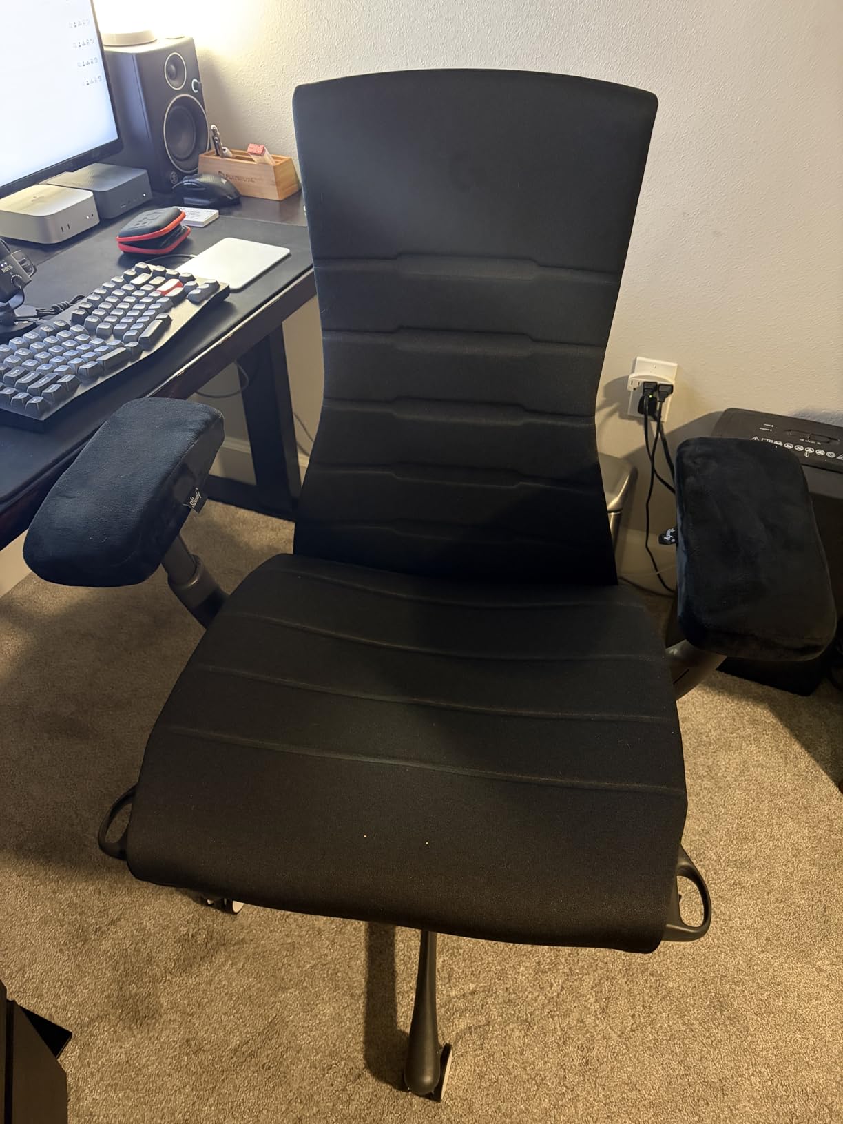 Aloudy Arm Rest Pillow, 2021 New Size 11'' Office Chair Armrest Cover Pads, Comfy Desk Chair Cushions for Elbows and Forearms(Large, Set of 2) customer photo 1