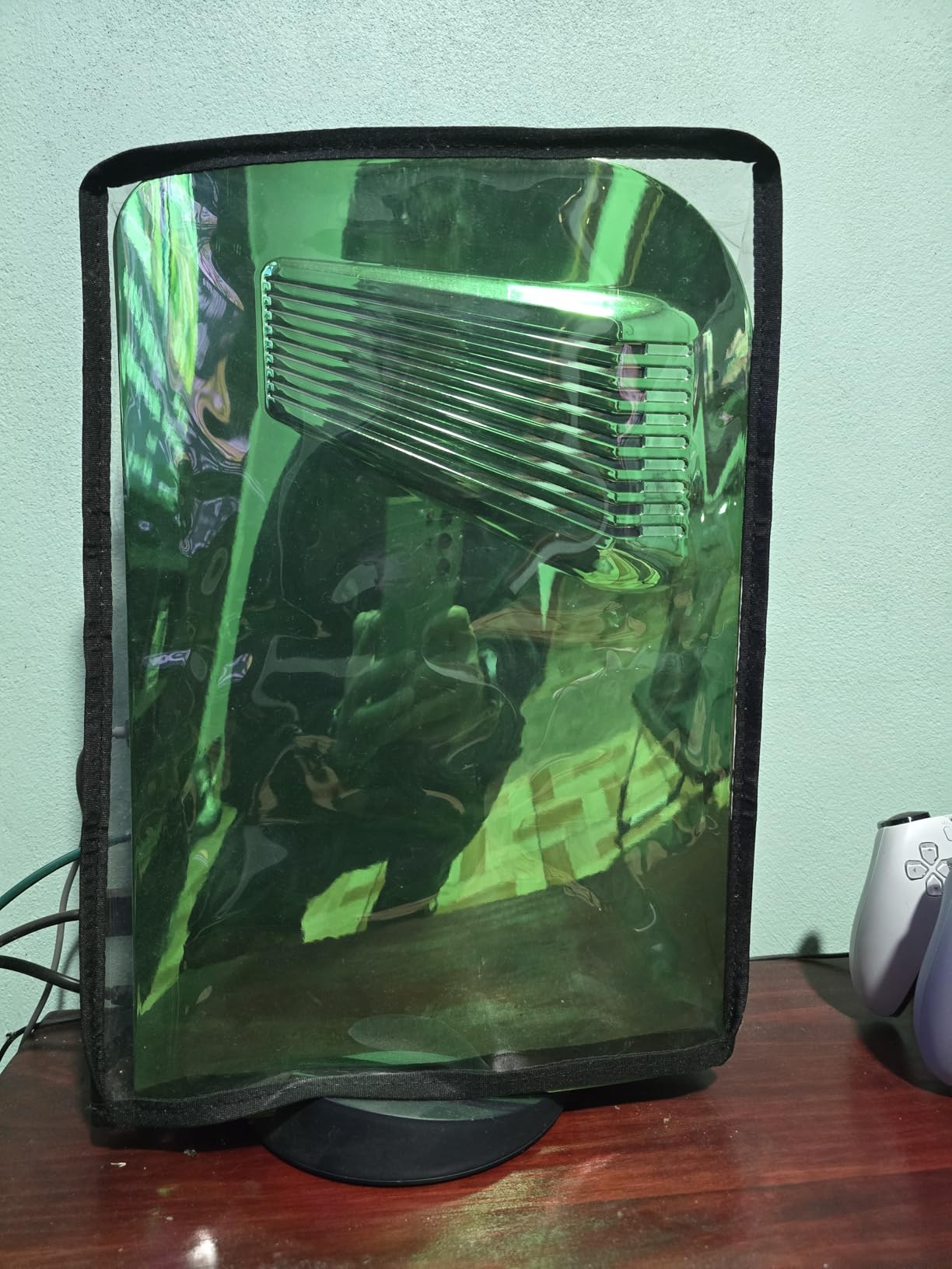 PlayVital Gray Nylon Dust Cover for PS5, Soft Neat Lining Dust Guard for PS5 Console, Anti Scratch Waterproof Cover Sleeve for ps5 Console Digital Edition & Disc Edition customer photo 1