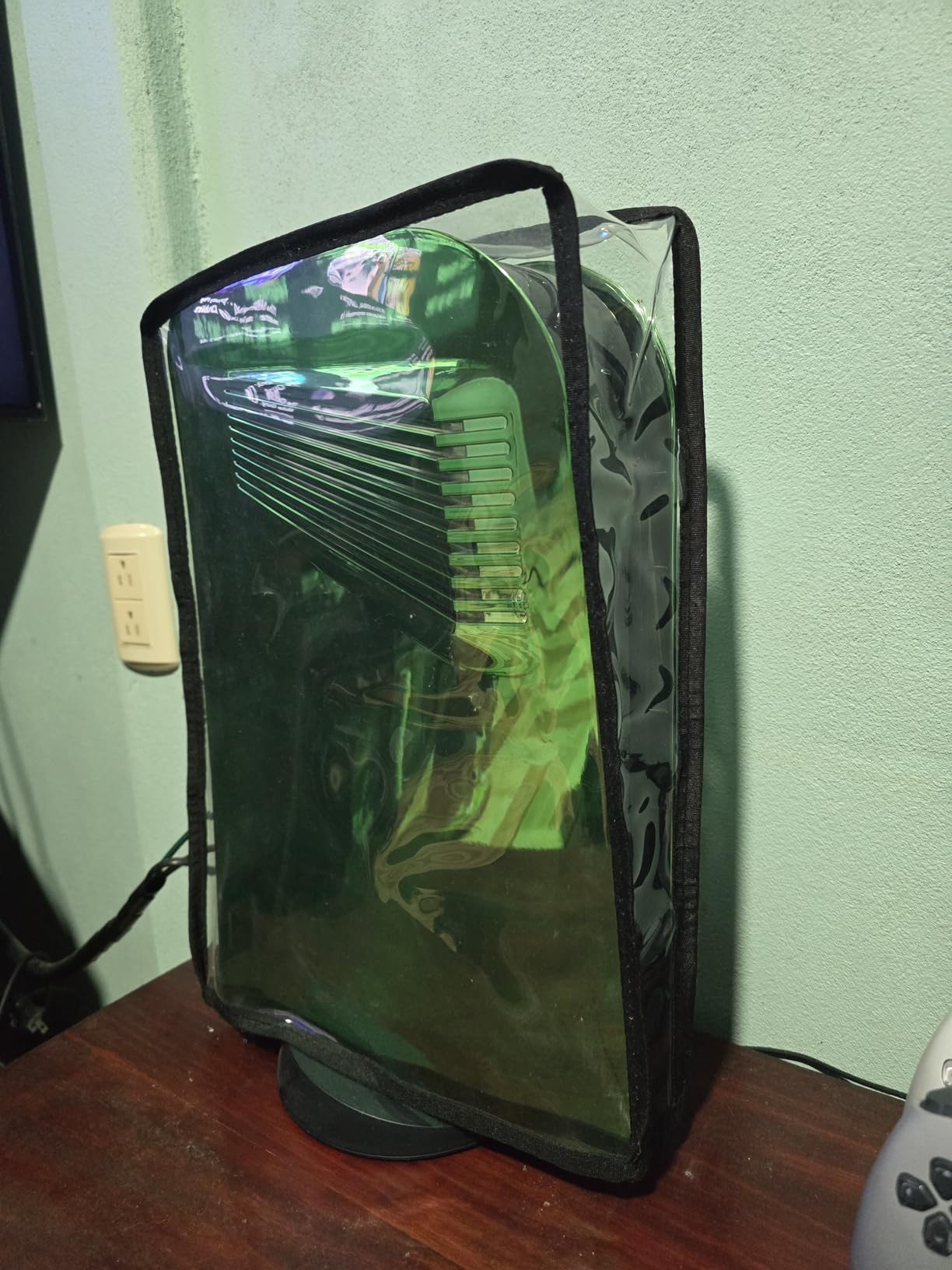 PlayVital Gray Nylon Dust Cover for PS5, Soft Neat Lining Dust Guard for PS5 Console, Anti Scratch Waterproof Cover Sleeve for ps5 Console Digital Edition & Disc Edition customer photo 2