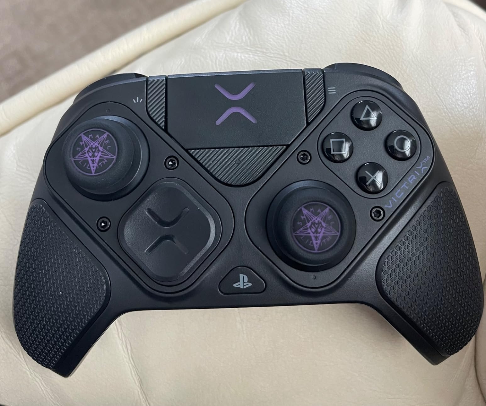 FPS Thumbstick Extender & Printing Rubber Silicone Grip Cover 2 Sets for PS5 & PS4 Controller (Immortal) customer photo 1