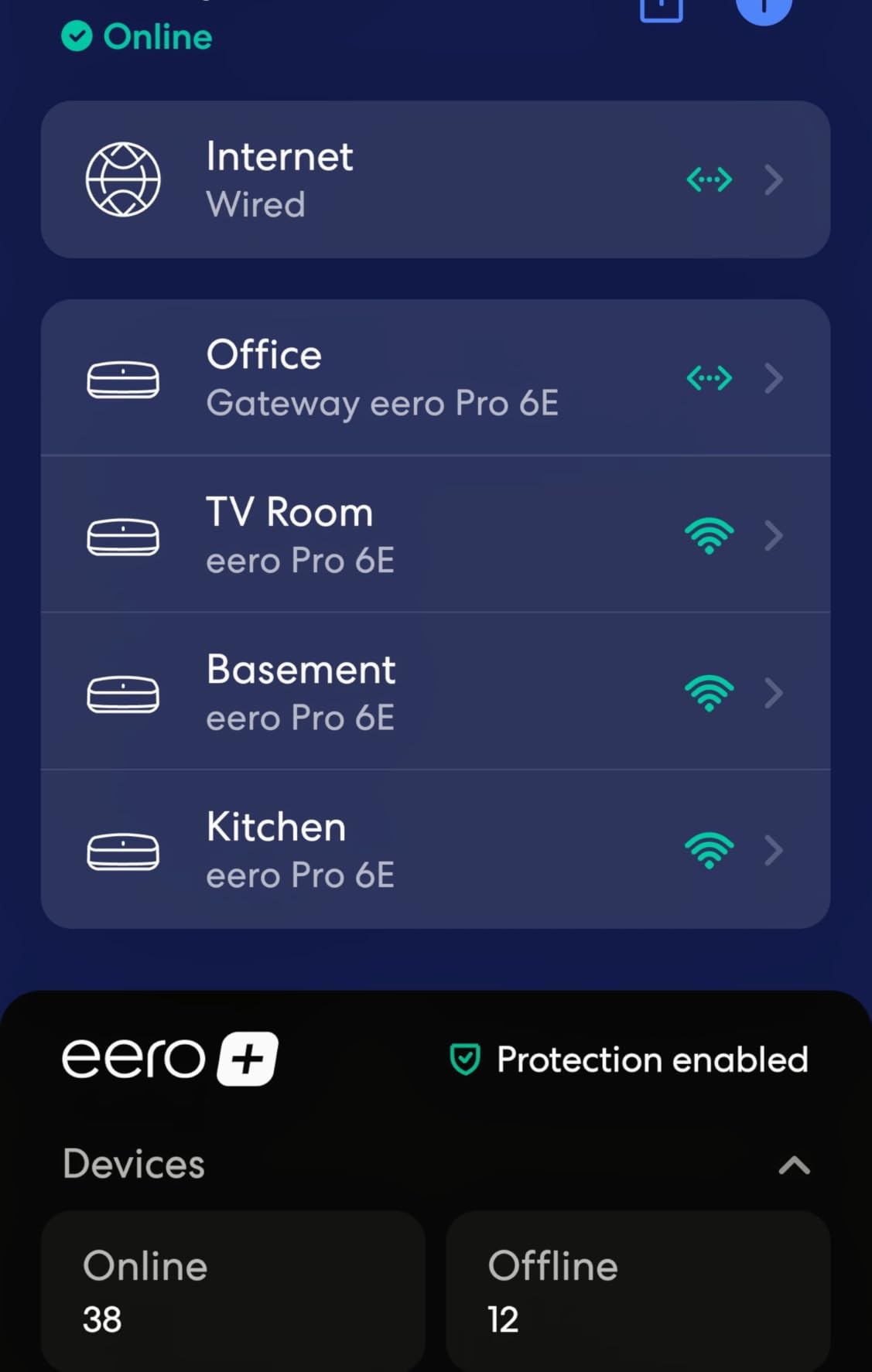 Amazon eero Pro 6E mesh wifi system - Supports internet plans up to 2.5 Gbps, Coverage up to 6,000 sq. ft., Connect 100+ devices, 3-pack customer photo 2