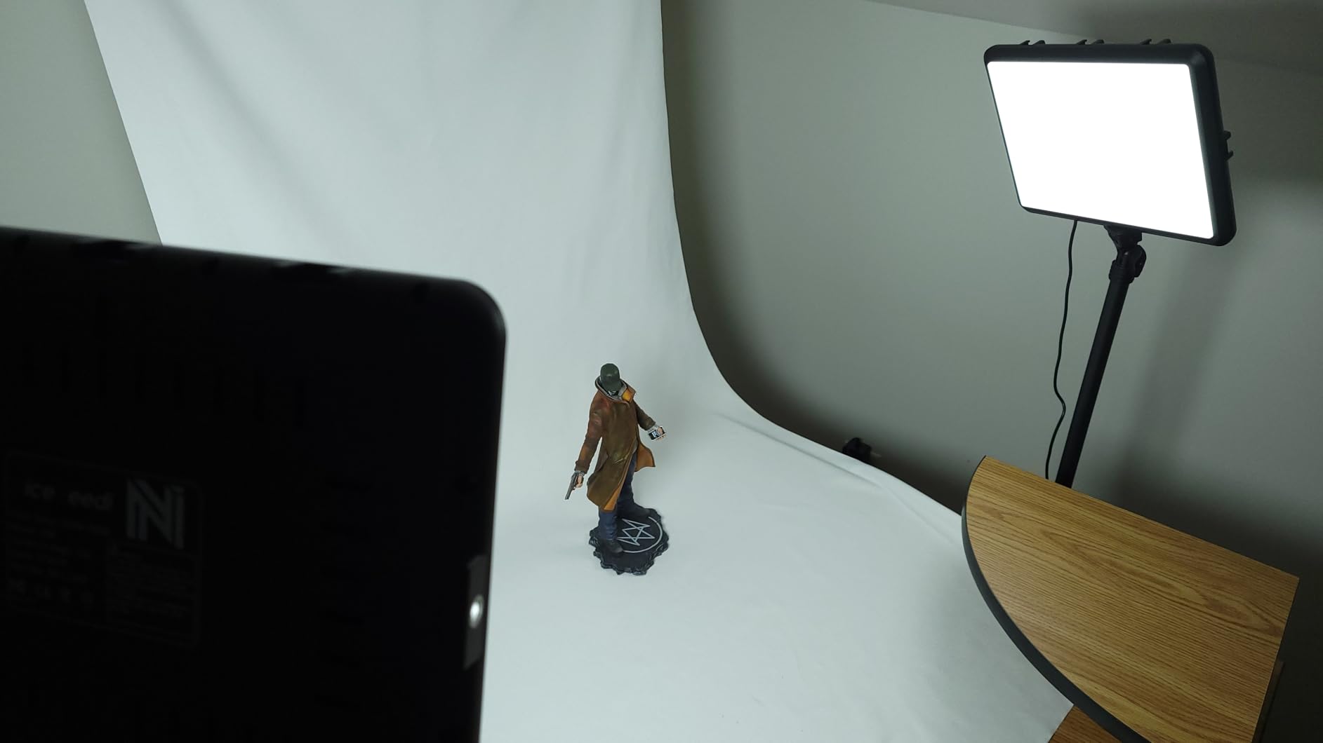 Green Screen Backdrop Kit with Stand, 5X6.5ft Portable Green Screen Backdrop with Stand kit, GreenScreen Background with Stand Carrying Bag Clamp for Streaming Video Zoom customer photo 1