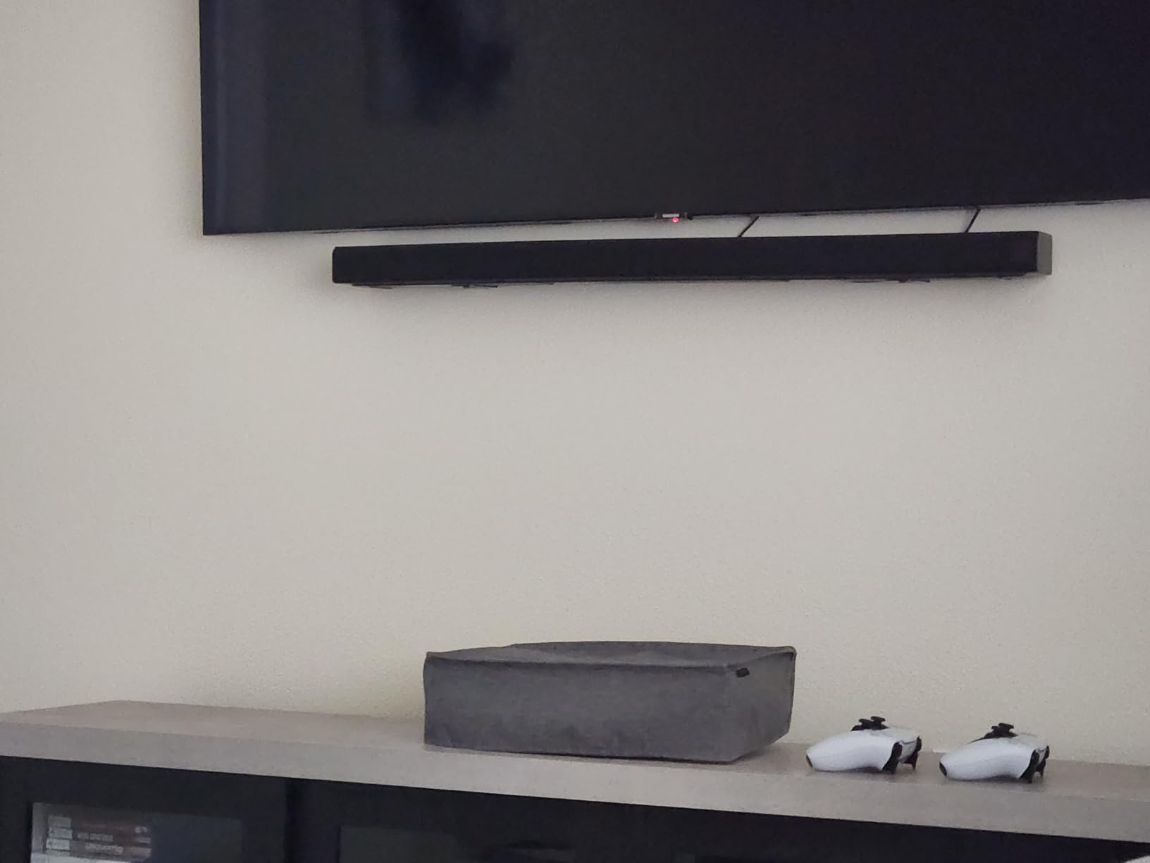 PlayVital Black Nylon Horizontal Dust Cover for PS5, Soft Neat Lining Dust Guard for PS5 Console, Anti Scratch Waterproof Cover Sleeve for ps5 Console Digital Edition & Disc Edition customer photo 1