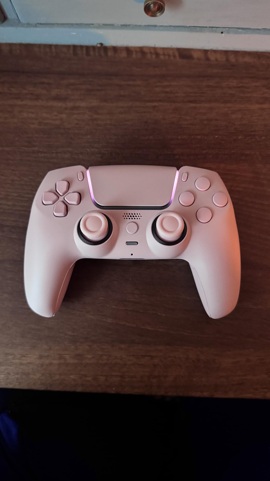 eXtremeRate White Grip Custom Back Plate Bottom Shell Compatible with ps5 Controller, Replacement Back Shell Cover Compatible with ps5 Controller customer photo 2