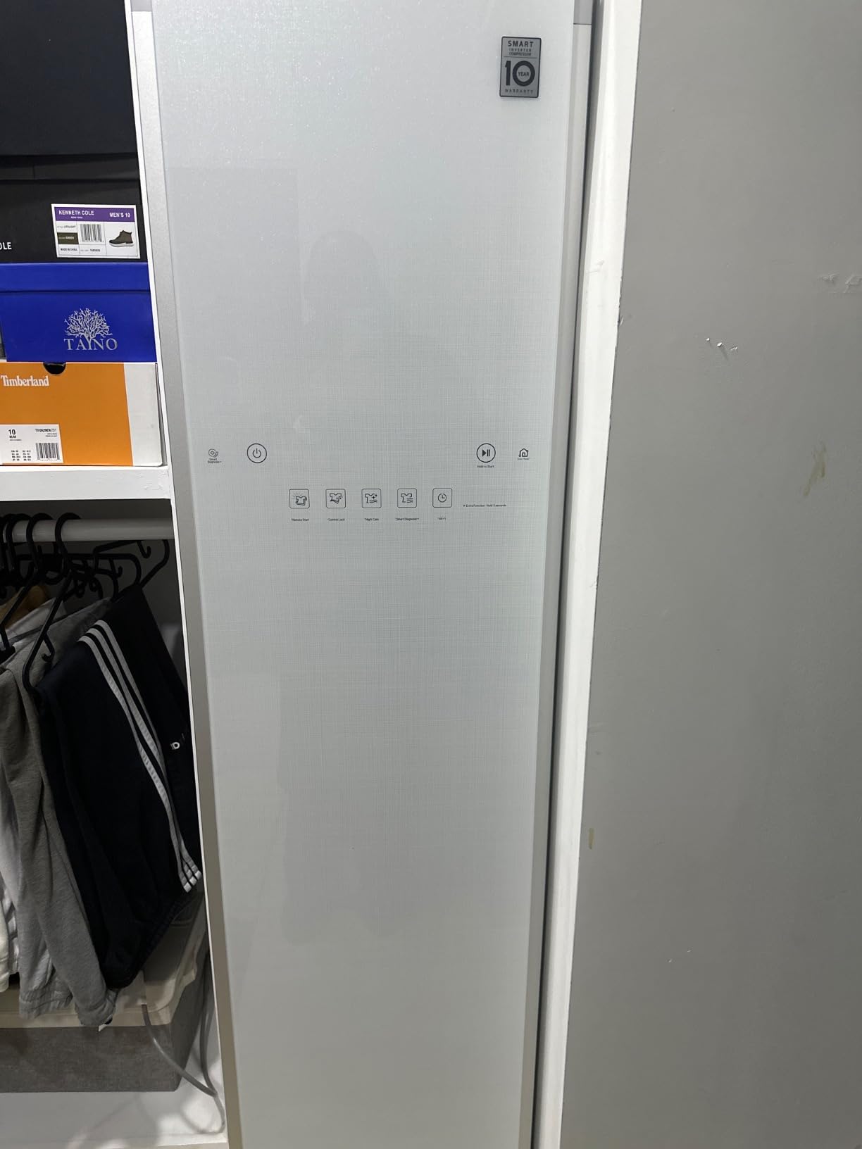 LG Styler Steam Closet | Clothes Steamer for Garments and Household Item Care | Sanitize, Deodorize, Freshen & Dry with Steam Technology & Moving Hangers| Easy Install | Wi-Fi enabled| Mirror (S3MFBN) customer photo 2