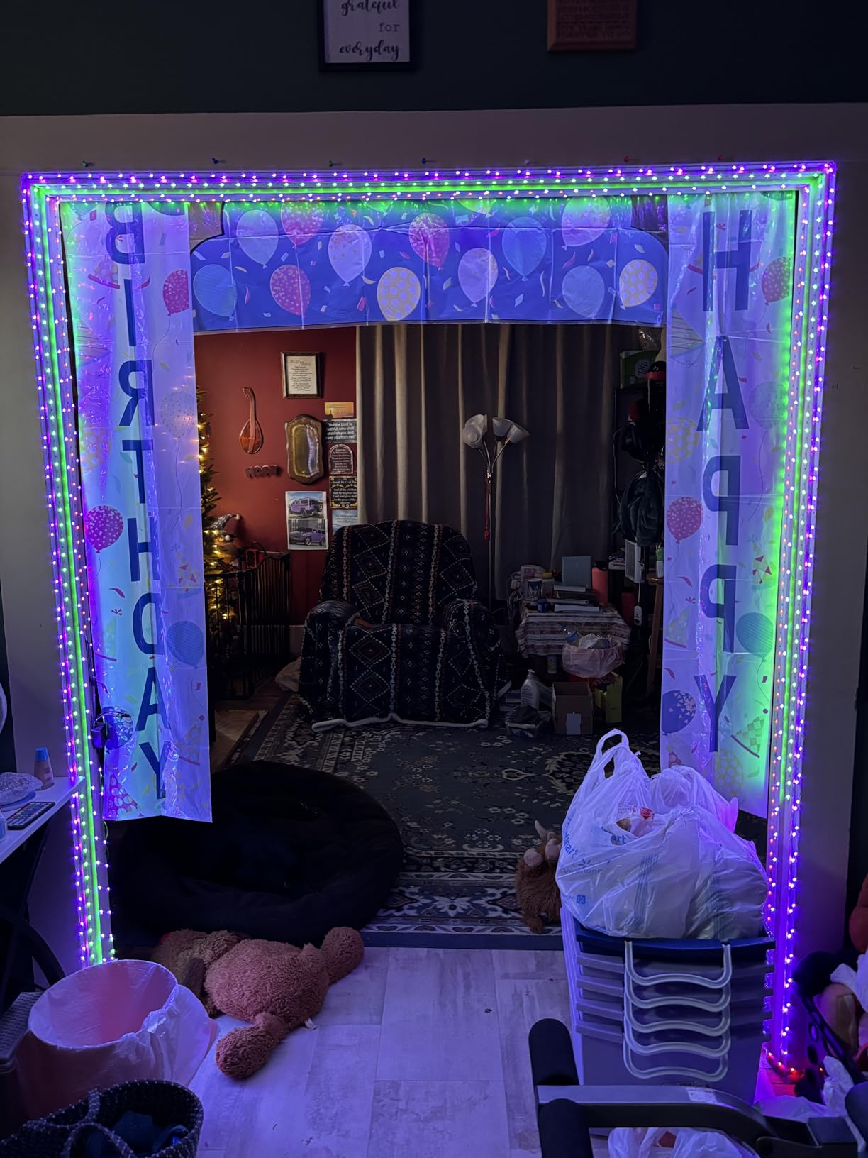 Tenmiro Led Lights for Bedroom 100ft (2 Rolls of 50ft) Music Sync Color Changing Strip Lights with Remote and App Control RGB Strip, for Room Home Party Decoration customer photo 2