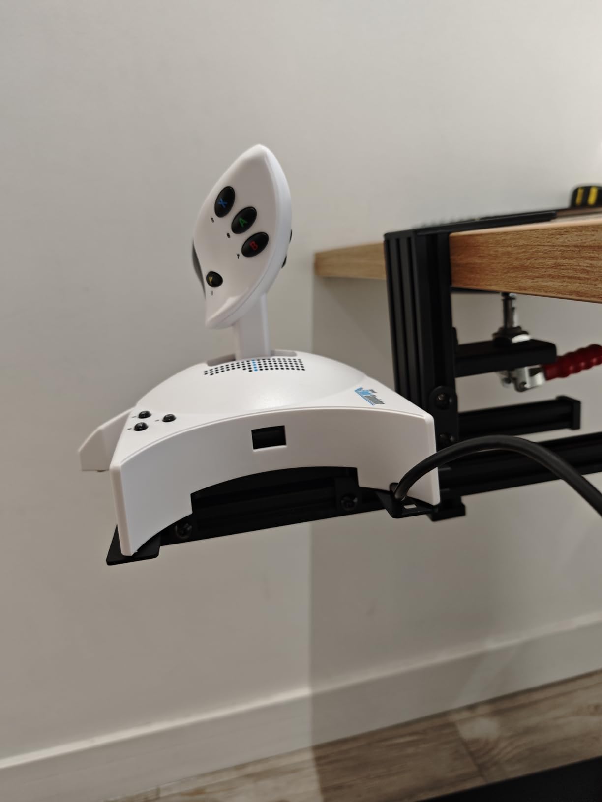 Hikig 2 Set Desk Mount for Flight Sim Game Joystick, Throttle and HOTAS Systems - Compatible With Logitech X56, X52, X52 Pro, Thrustmaster T-Flight HOTAS, T.16000M, TCA customer photo 1