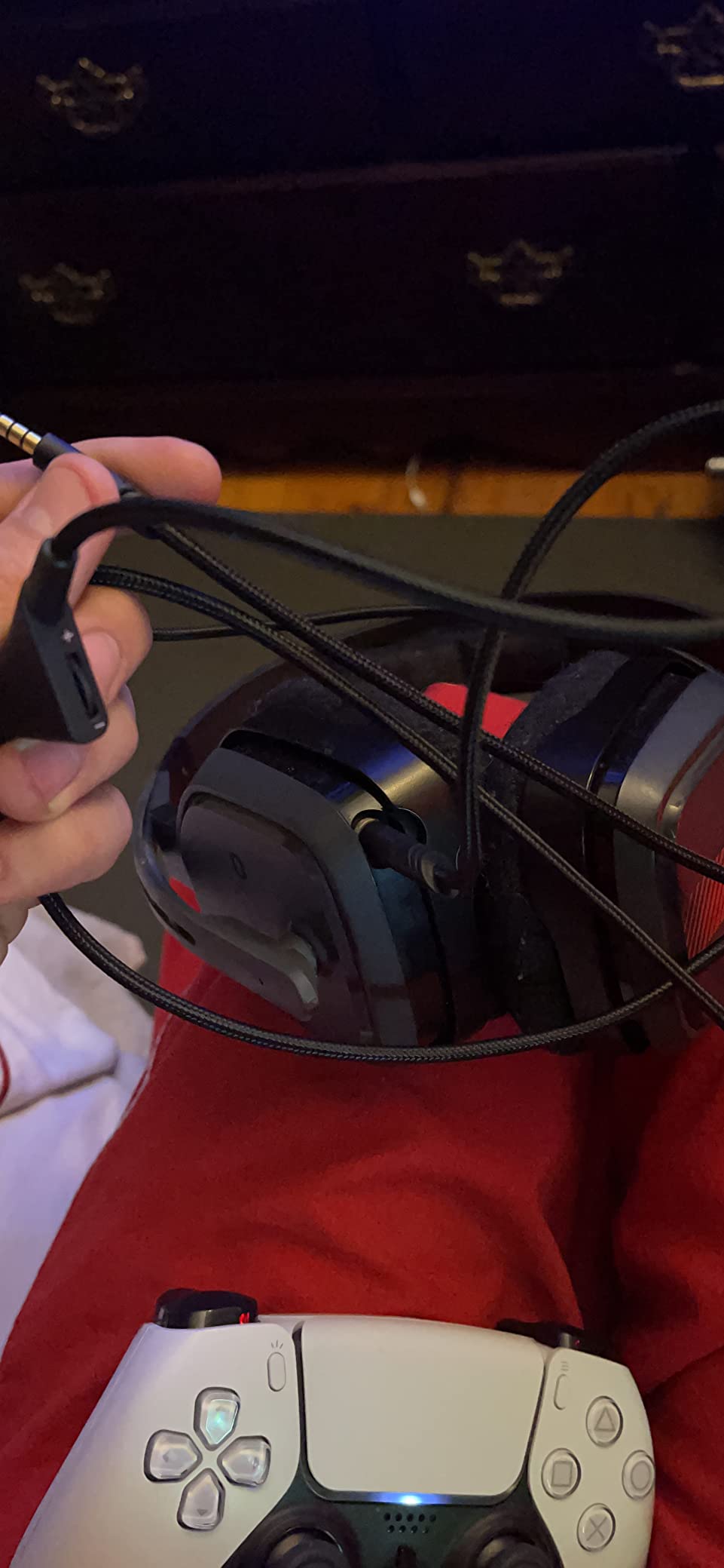 LecLooc Replacement for Astro A40 Cord, A10 Headset Cable Braided Wire, 6.5 Feet/2.0 M Volume Control Cable Compatible with Astro A40TR/A40/A10 Gaming Headsets Cord customer photo 2