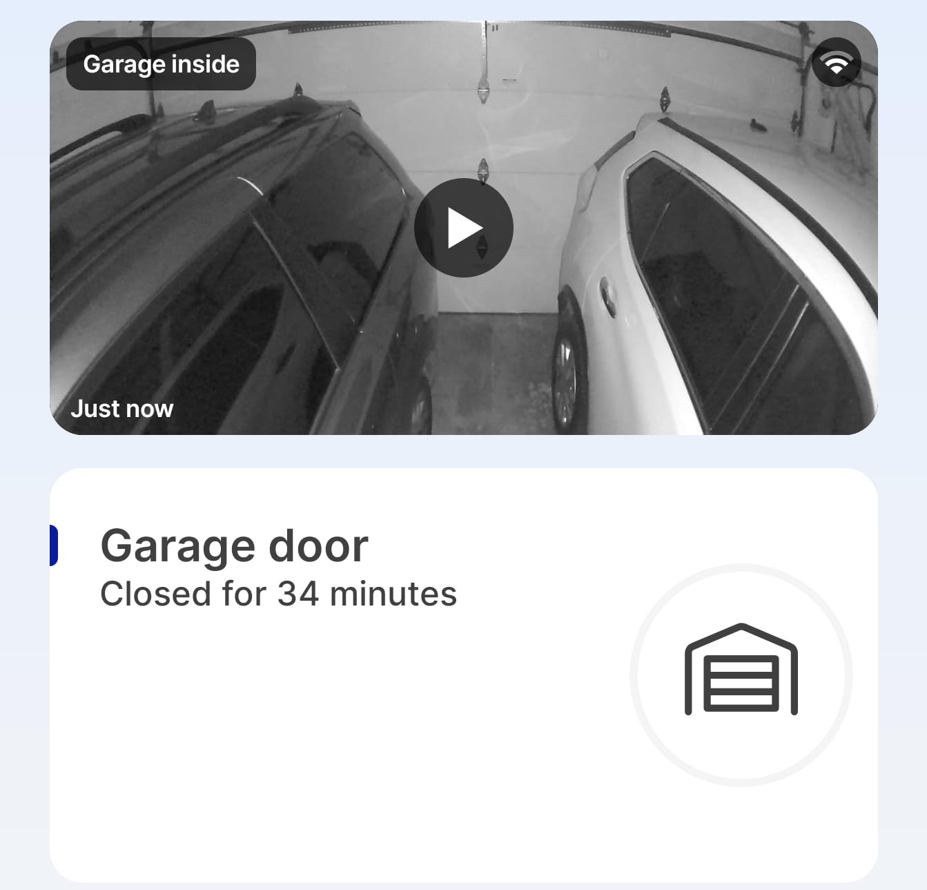 myQ Smart Garage Security Camera - 1080p HD Video, Night Vision, Motion Detection, Magnetic, Wi-Fi, Two-Way Audio, Smartphone Control customer photo 1