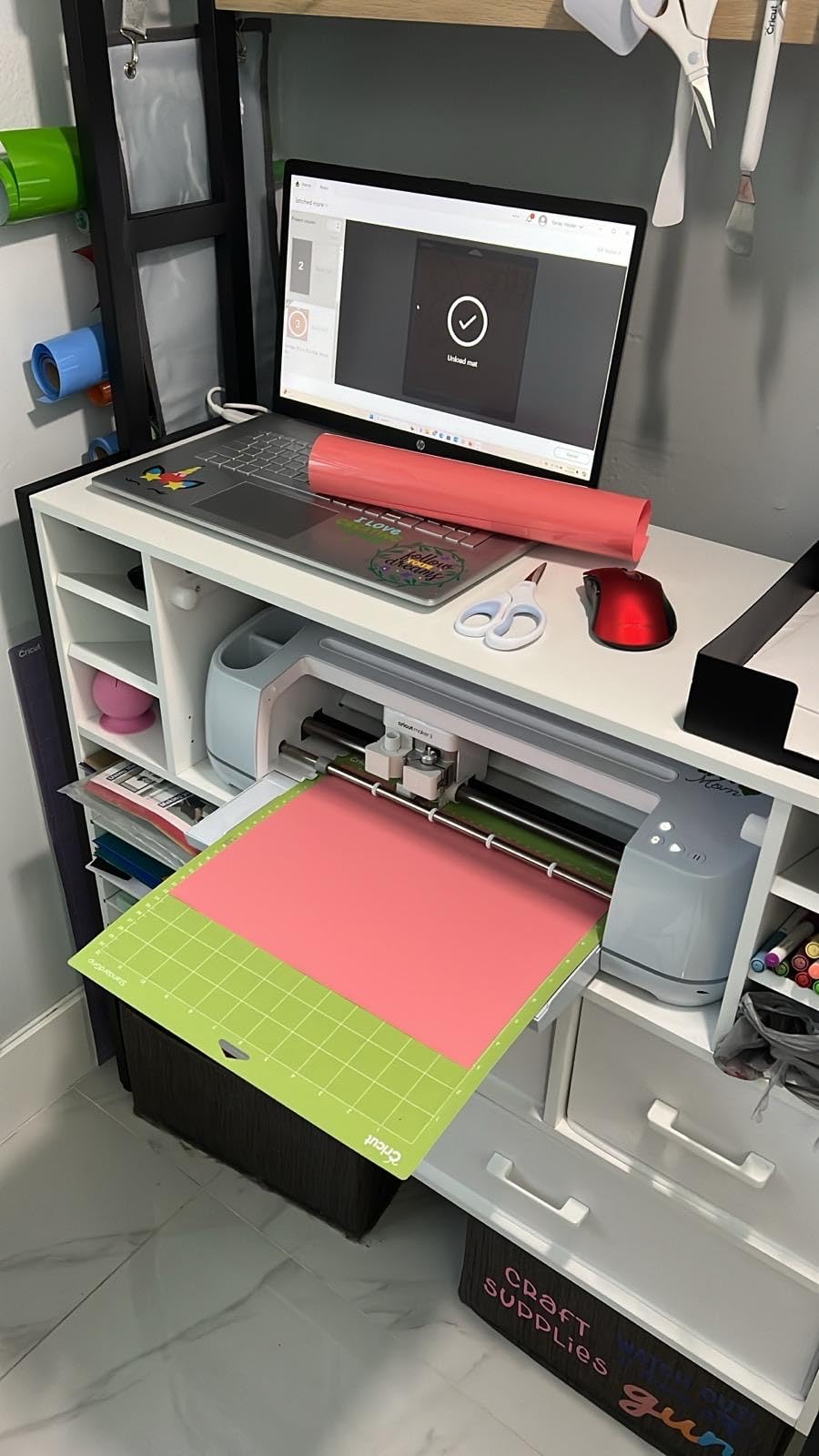 Cricut Maker 3 - Smart Cutting Machine, 2X Faster & 10X Force, Matless Cutting with Smart Materials, Cuts 300+ Materials, Bluetooth Connectivity, Compatible with iOS, Android, Windows & Mac customer photo 2