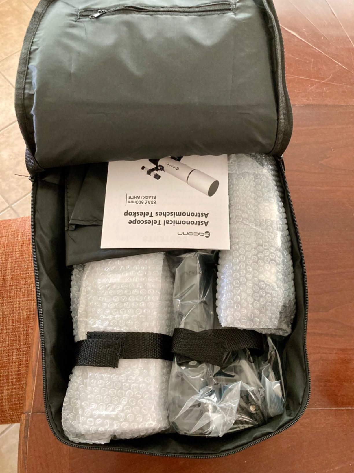 Telescopes for Adults Astronomy, 80mm Aperture 600mm Refractor Telescope for Kids & Beginners, Compact and Portable Travel Telescopio with Backpack customer photo 2