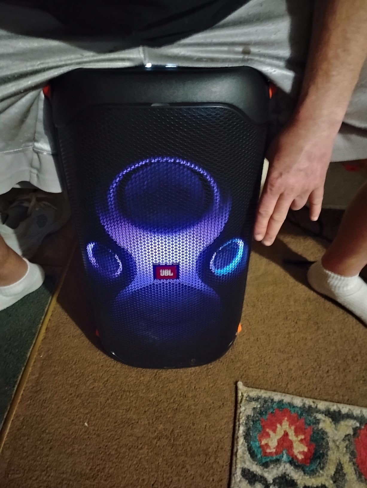 PartyBox 110 - Portable Party Speaker with Built-in Lights, Powerful Sound and deep bass, Black customer photo 1