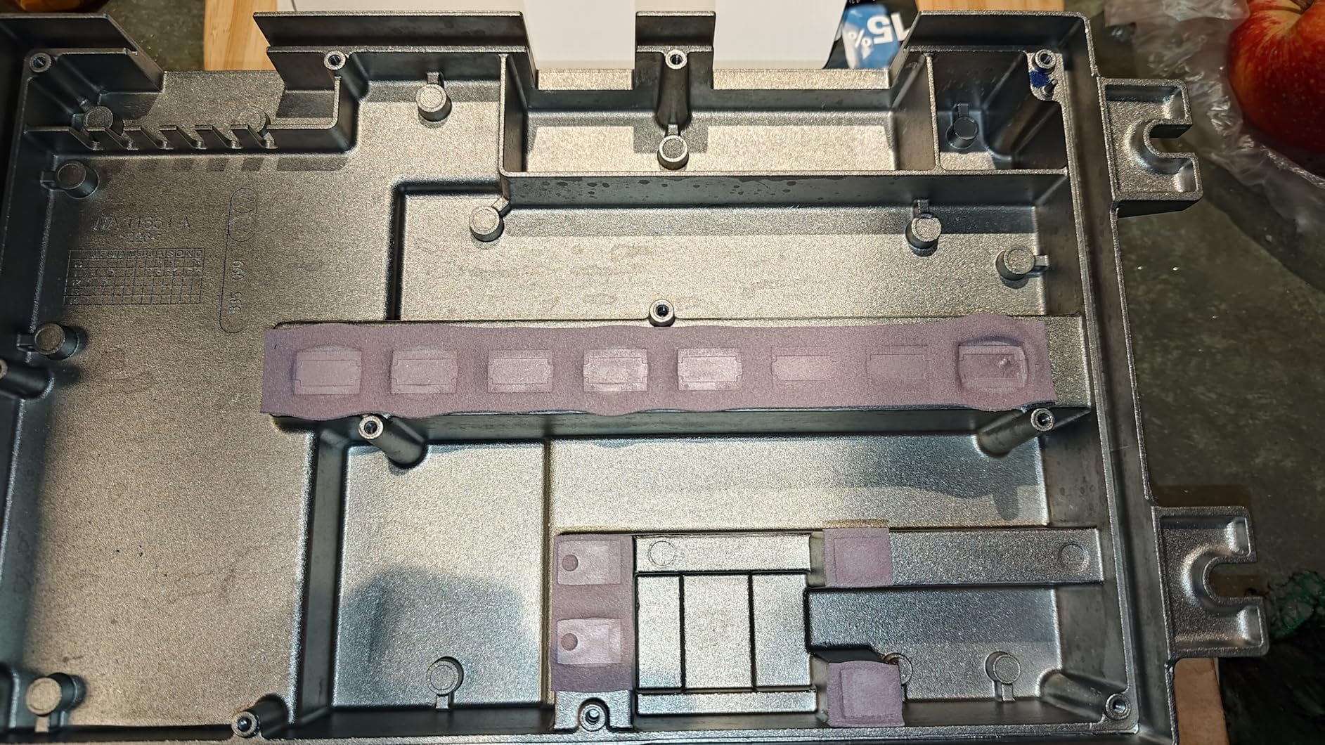 Outus 30 Pieces 2.6 x 0.8 x0.1 Inch Silicone Thermal Pad Reusable CPU SSD Thermal Conductive Silicone Pad Each Thick for Gpu Heatsink CPU Chip Heat Conduction or LED Heat Conduction(Light Blue) customer photo 2