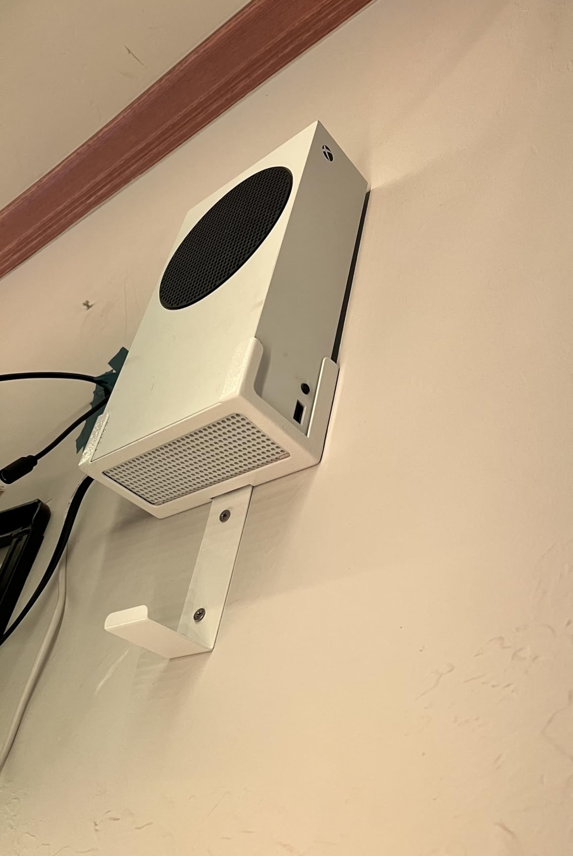 Wall Mount for Xbox Series S (Mount The Console & Accessories on Wall Near or Behind TV Left/Right), Wall Shelf Bracket Kit for XSS System customer photo 1