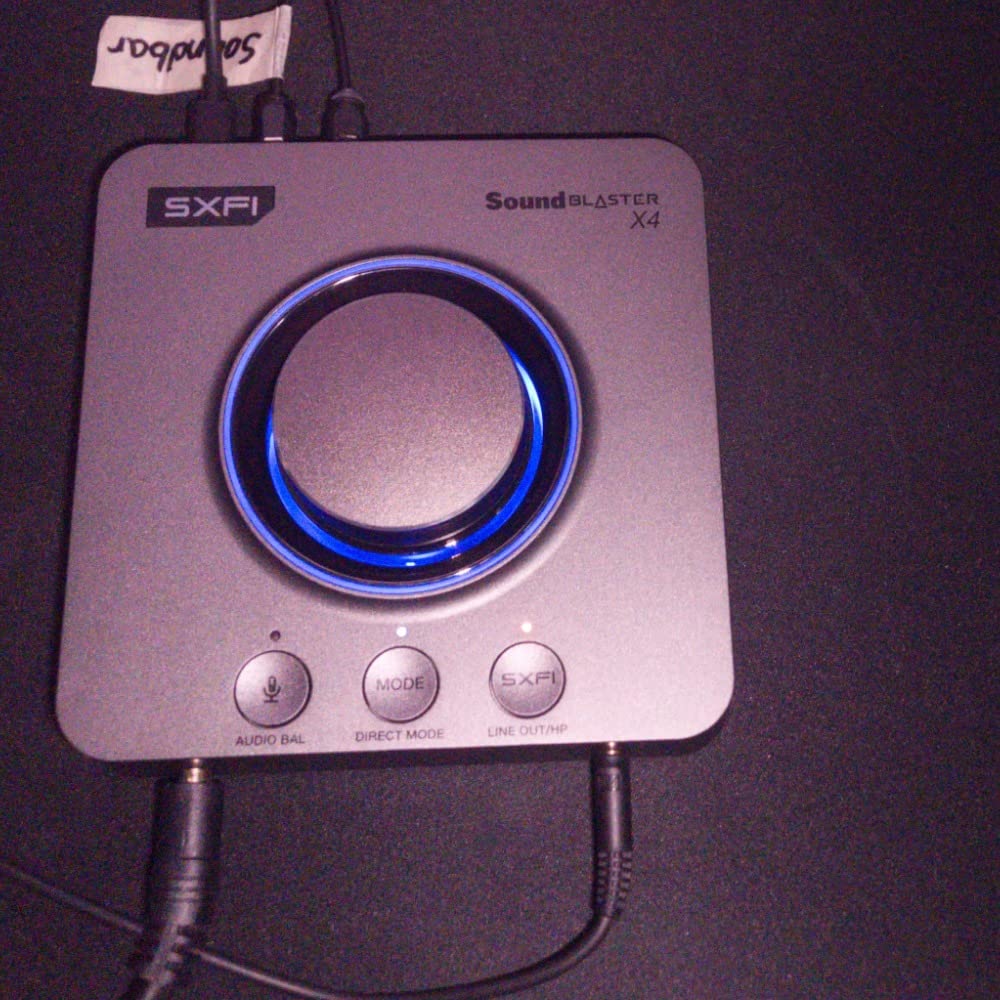 Creative Sound Blaster X4 Hi-Res 24bit/192kHz DAC USB External Sound Card Amp, Multichannel, Discrete 7.1 Surround Sound, Headphone Input for PC, Mac customer photo 2