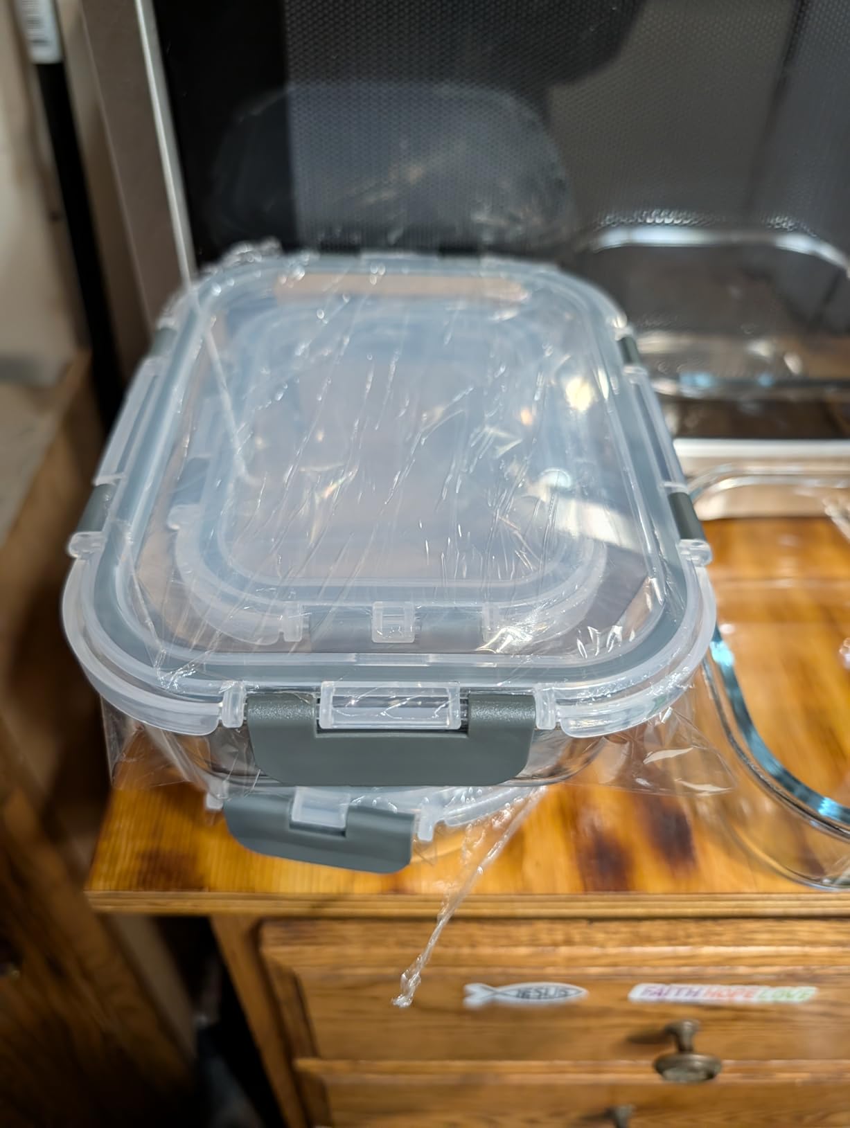 M MCIRCO 30 Pieces Glass Food Storage Containers with Snap Locking Lids, Glass Meal Prep Containers Set - Airtight Lunch Containers, Microwave, Oven, Freezer and Dishwasher customer photo 1