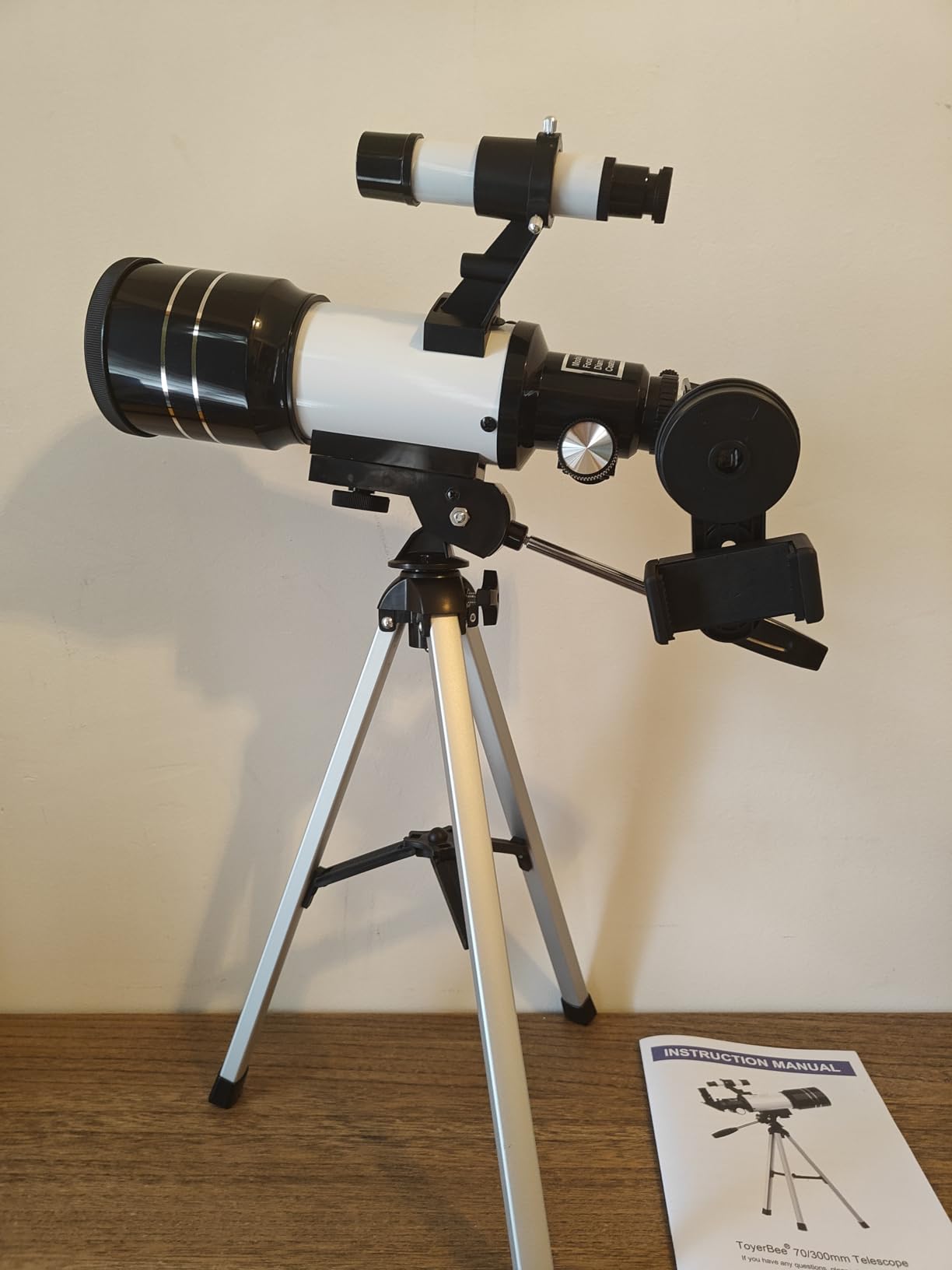 Telescope for Adults & Kids, 70mm Aperture Refractor (15X-150X) Portable Travel Telescope with Phone Adapter & Wireless Remote, Astronomy Beginners Gifts, Black customer photo 1