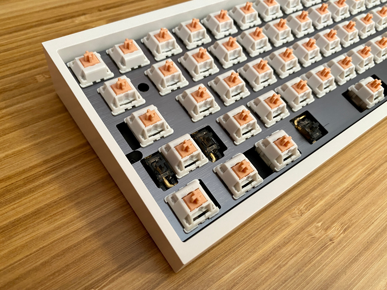 ZugGear White Plate Mount Stabilizers 2U 6.25U 7U for Cherry MX Compatible Mechanical Keyboards (DUROCK White Plate Mount 60/87 Keyboard Kit) customer photo 1