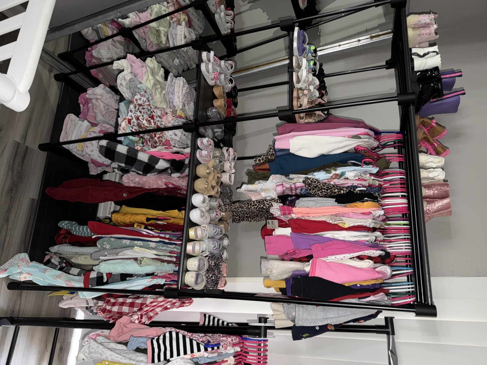 SONGMICS Portable Closet, Freestanding Closet Organizer, Clothes Rack with Shelves, Hanging Rods, Storage Organizer, for Cloakroom, Bedroom, 44.1 x 16.9 x 65 Inches, Gray customer photo 1