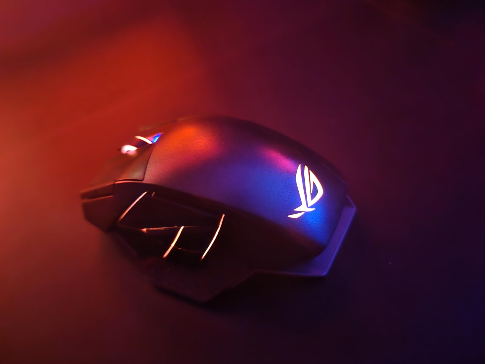 ASUS ROG Spatha X Wireless Gaming Mouse - MMO/MOBA Design, 12 Programmable Buttons, Right-Handed, 168g, Dual-Mode (Wired/2.4GHz), 19K DPI, up to 67Hr Battery, Magnetic Charging Dock, PC/Mac Support customer photo 2