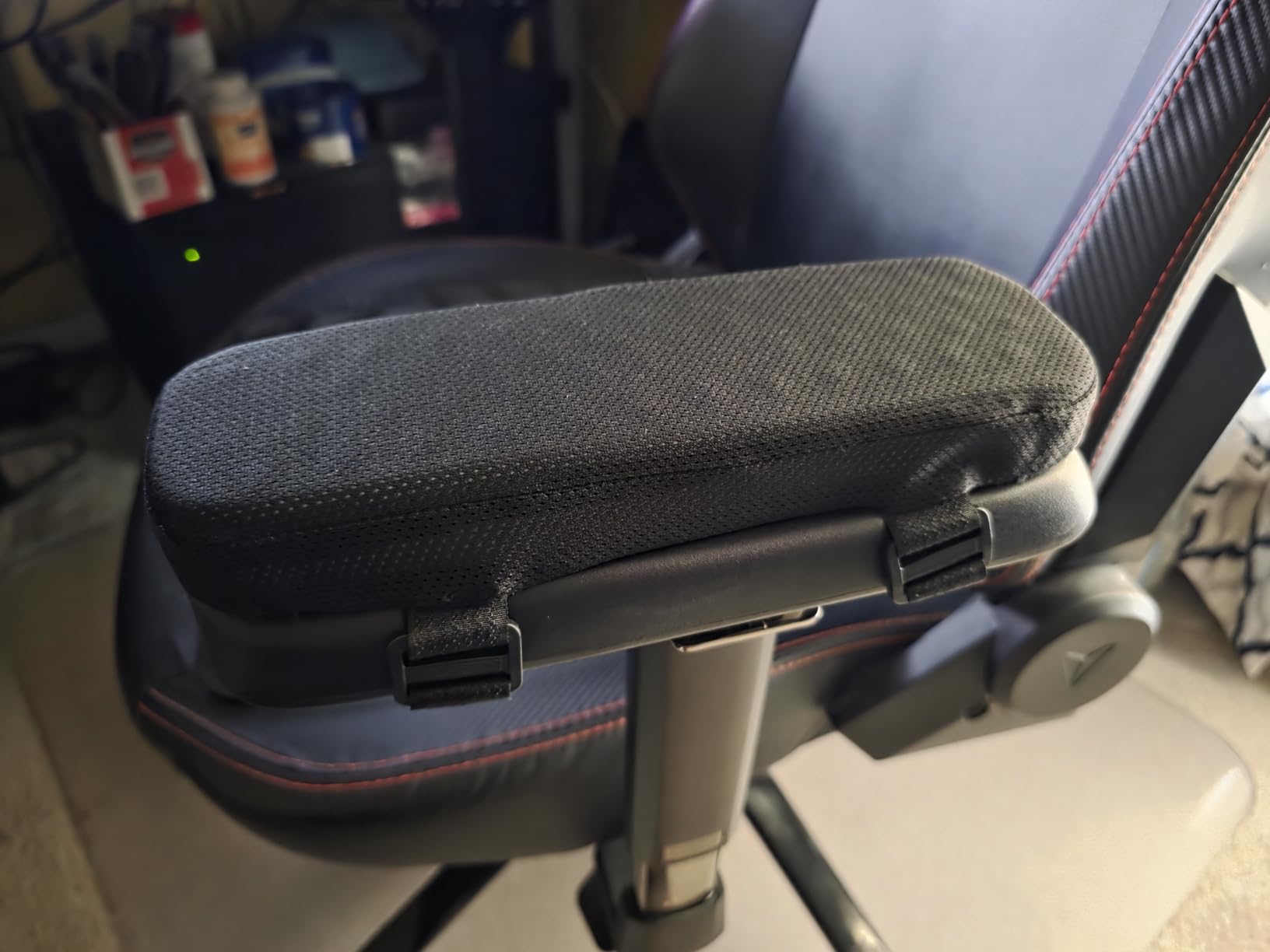 Chair Armrest Cooling Gel Cushions Elbow Pillow Pressure Relief Office Chair Gaming Chair armrest with Memory Foam armrest Pads 2-Piece Set of Chair customer photo 2