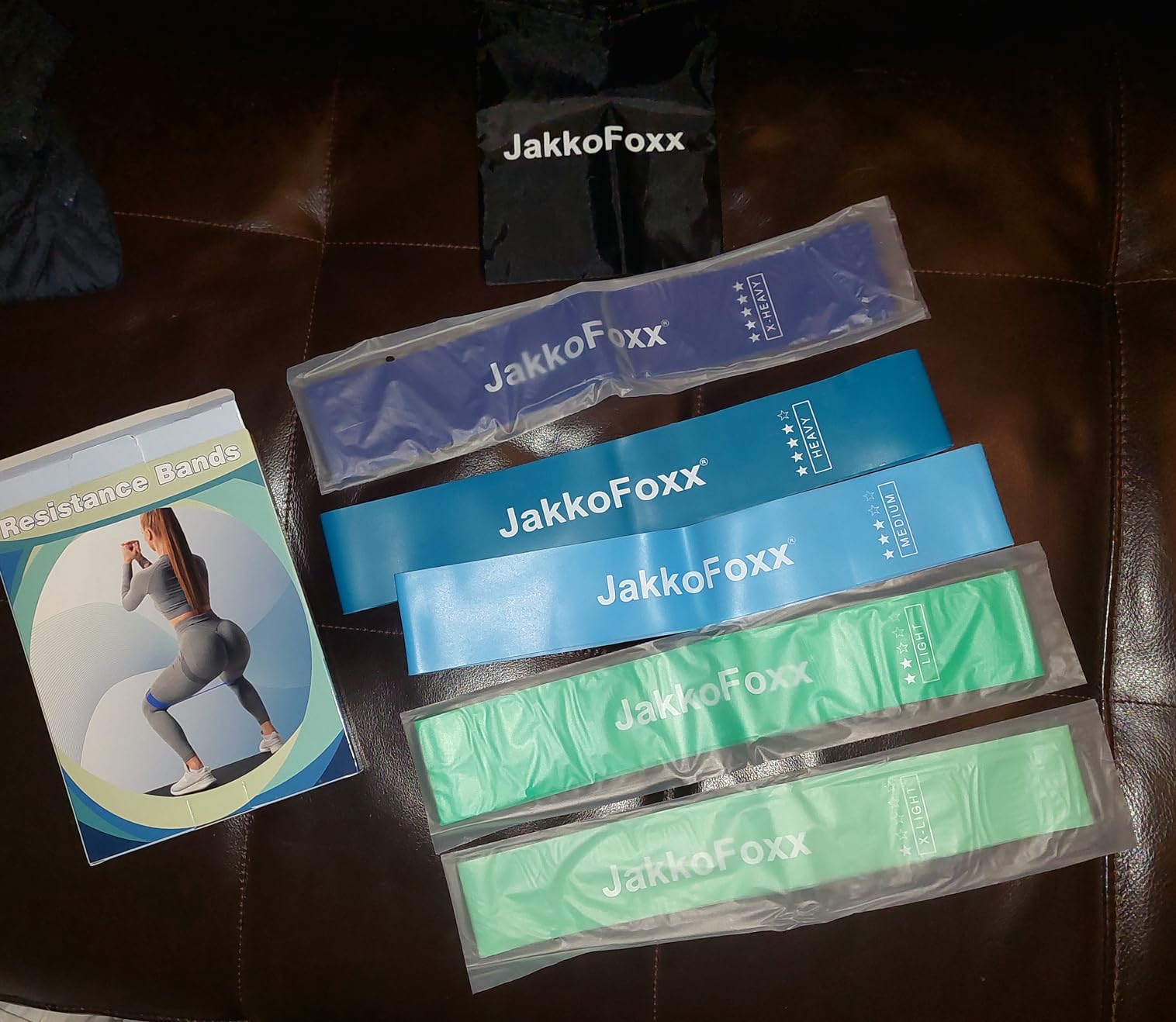 Resistance Loop Exercise Bands, Resistance Bands Exercise Bands for Home Fitness, Stretching, Strength Training, Physical Therapy, Elastic Workout Bands for Women Men Kids, Set of 5 customer photo 1