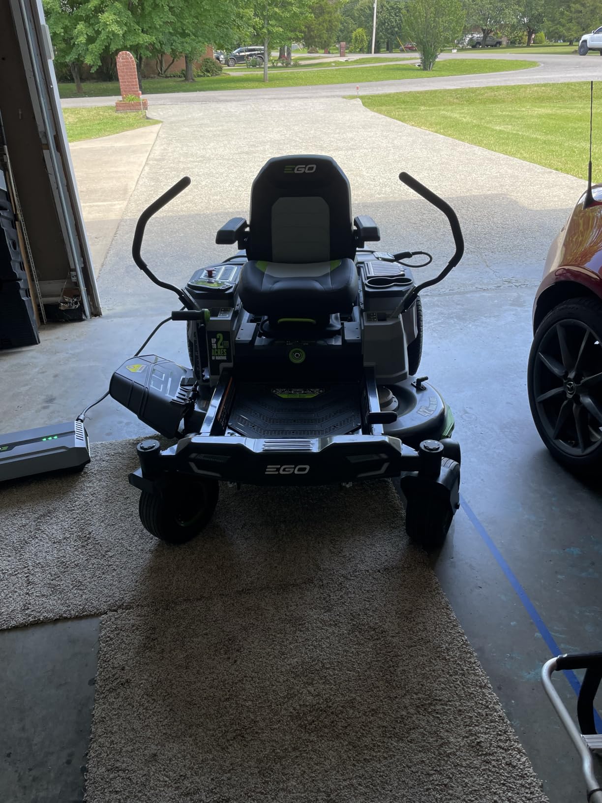 Electric Riding Lawn Mower, 42