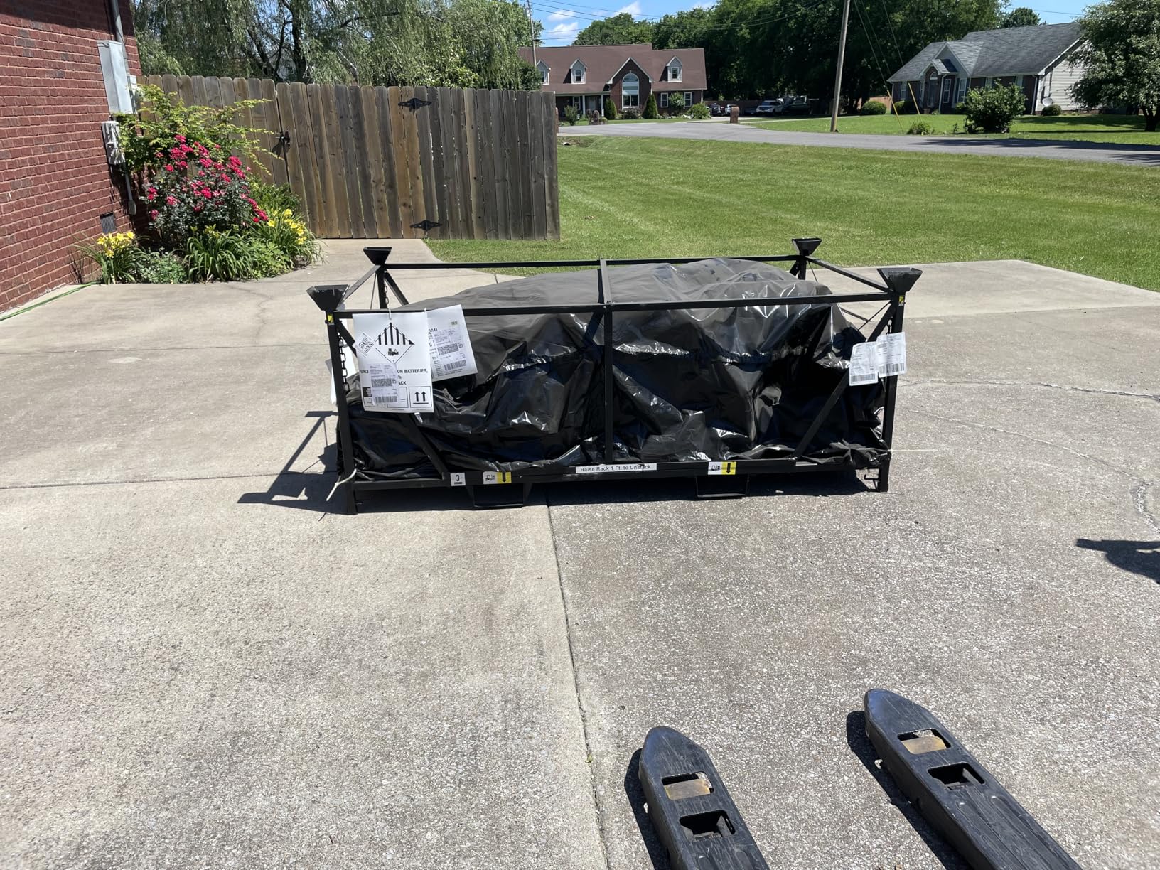 Electric Riding Lawn Mower, 42