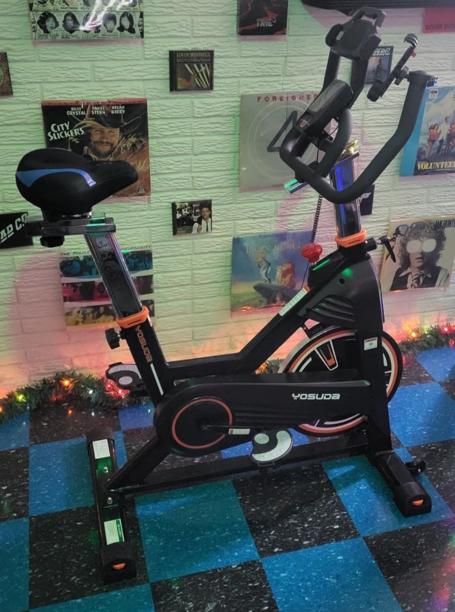 YOSUDA PRO Magnetic Exercise Bike 350 lbs Weight Capacity - Indoor Cycling Bike Stationary with Comfortable Seat Cushion, Silent Belt Drive 010C customer photo 2