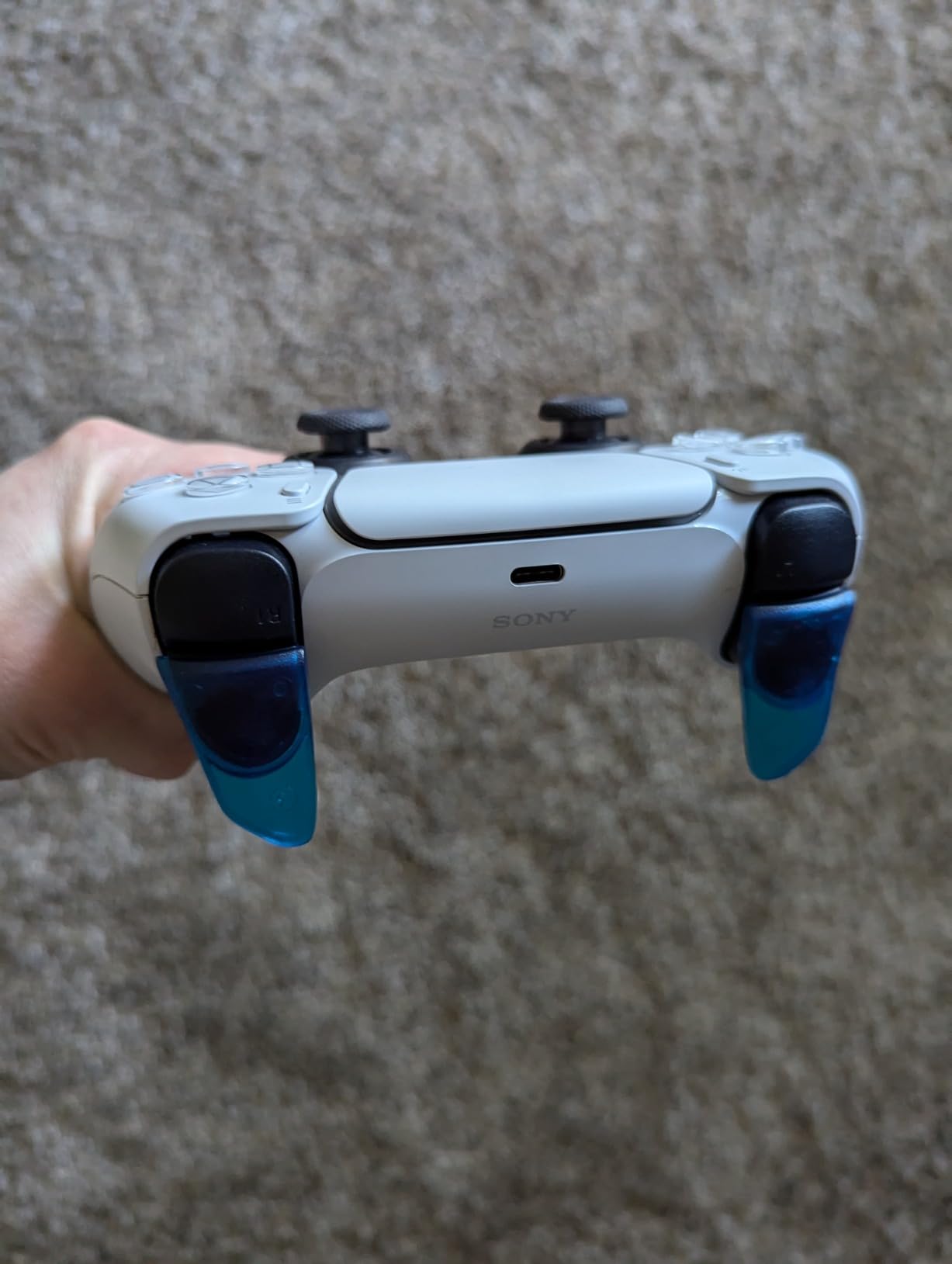 PlayVital Blade 2 Pairs Shoulder Buttons Extension Triggers for ps5 Controller, Game Improvement Adjusters for PS Portal Remote Player, Bumper Trigger Extenders for ps5 Edge Controller - Black customer photo 2