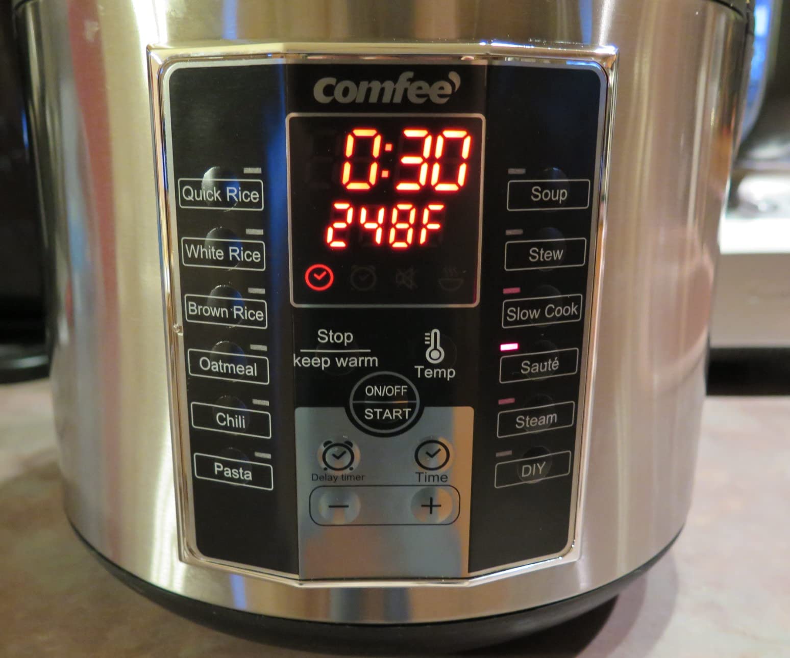 COMFEE' Compact Rice Cooker, 6-in-1 Stainless Steel Multi Cooker, Slow Cooker, Steamer, Saute, and Warmer, 2 QT, 8 Cups Cooked(4 Cups Uncooked), Brown Rice, Quinoa and Oatmeal, 6 One-Touch Programs, Corded Electric customer photo 2