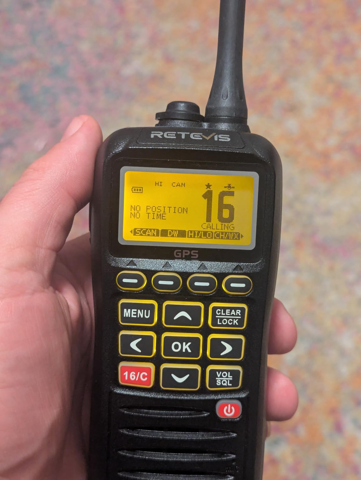 Retevis RM40 Marine Radio with GPS, DSC Distress Call, IP67 Waterproof Floating customer photo 1