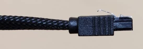 ELECTOP SATA III Cable, 6Gbps Straight HDD SDD Data Cable, SATA 3.0 Nylon Braided with Locking Latch for HDD, SSD, CD Driver, CD Writer(20 Inch, Black,5 Pack) customer photo 2