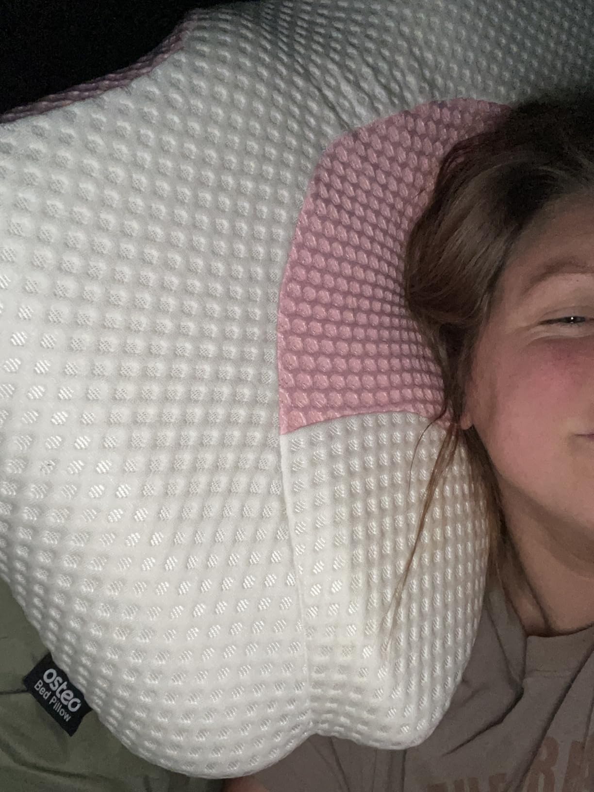 Osteo Cervical Pillow for Neck Pain Relief, Hollow Design Odorless Memory Foam Pillows with Cooling Case, Adjustable Orthopedic Bed Pillow for Sleeping, Support for Side Back Sleepers customer photo 1