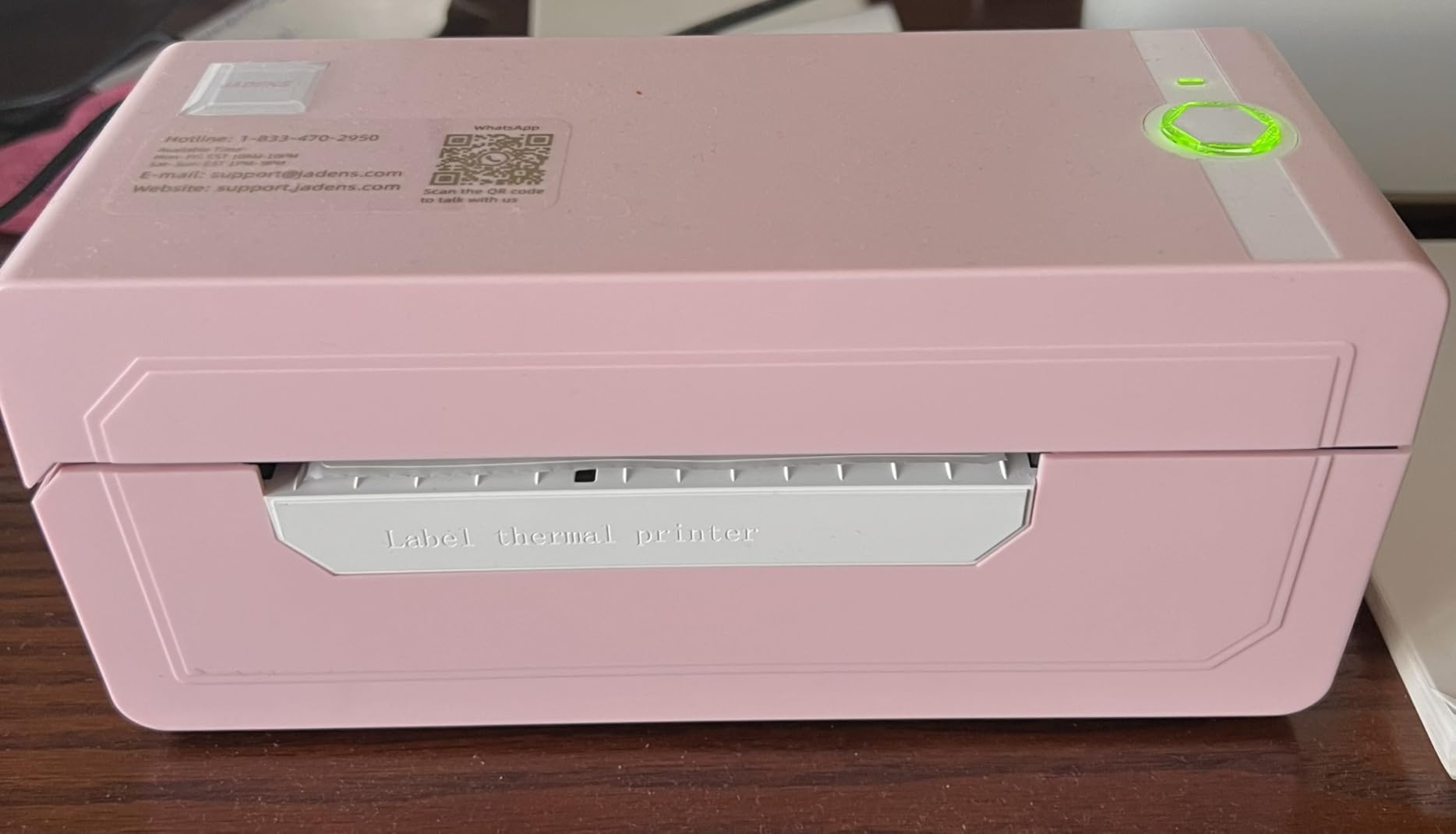 JADENS Bluetooth Thermal Shipping Label Printer - Wireless 4x6 Shipping Label Printer, Compatible with Android, iPhone, Windows & Mac, Widely Used for, Amazon, Shopify, Etsy, USPS(Blue) customer photo 1